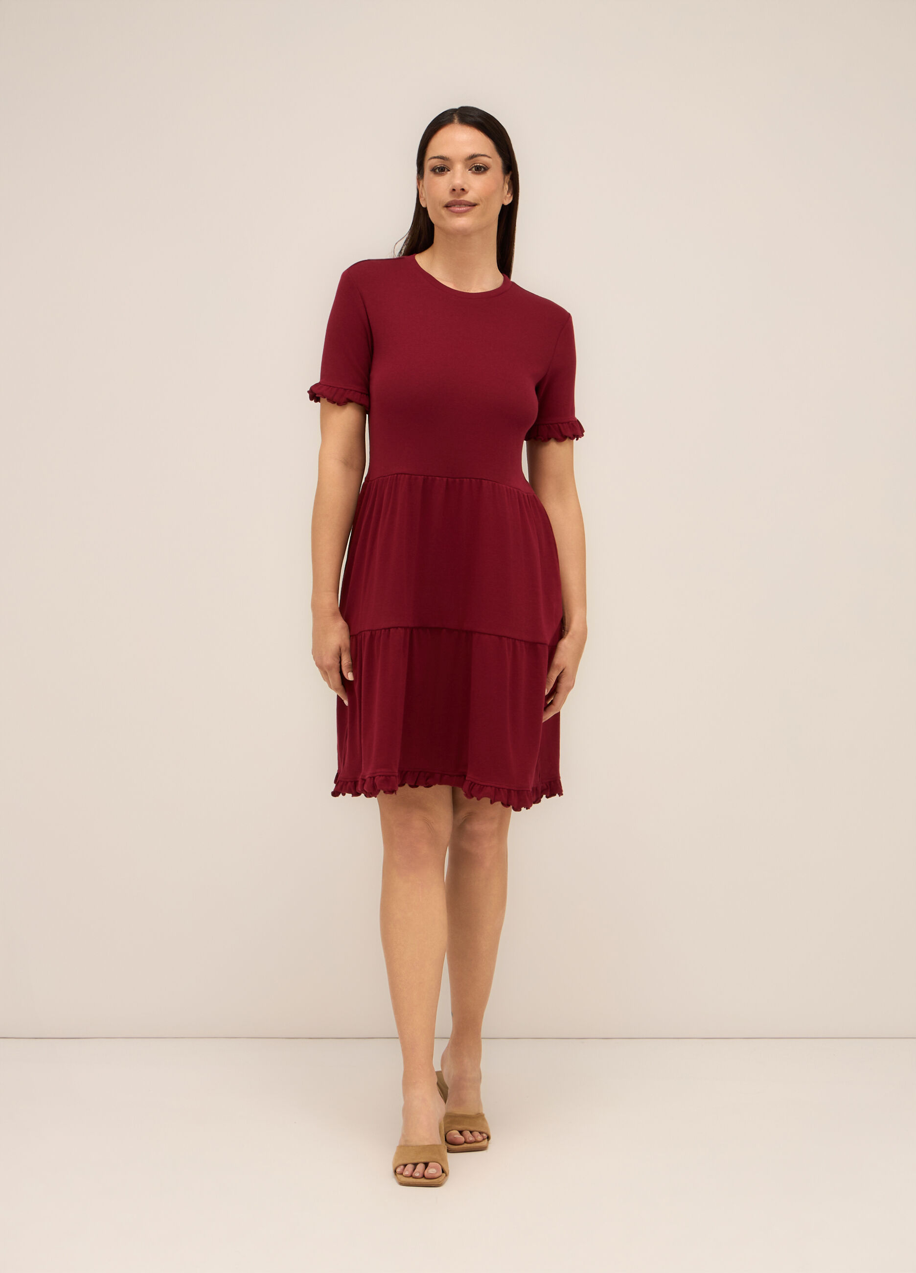 Abito in jersey di cotone stretch donna_0