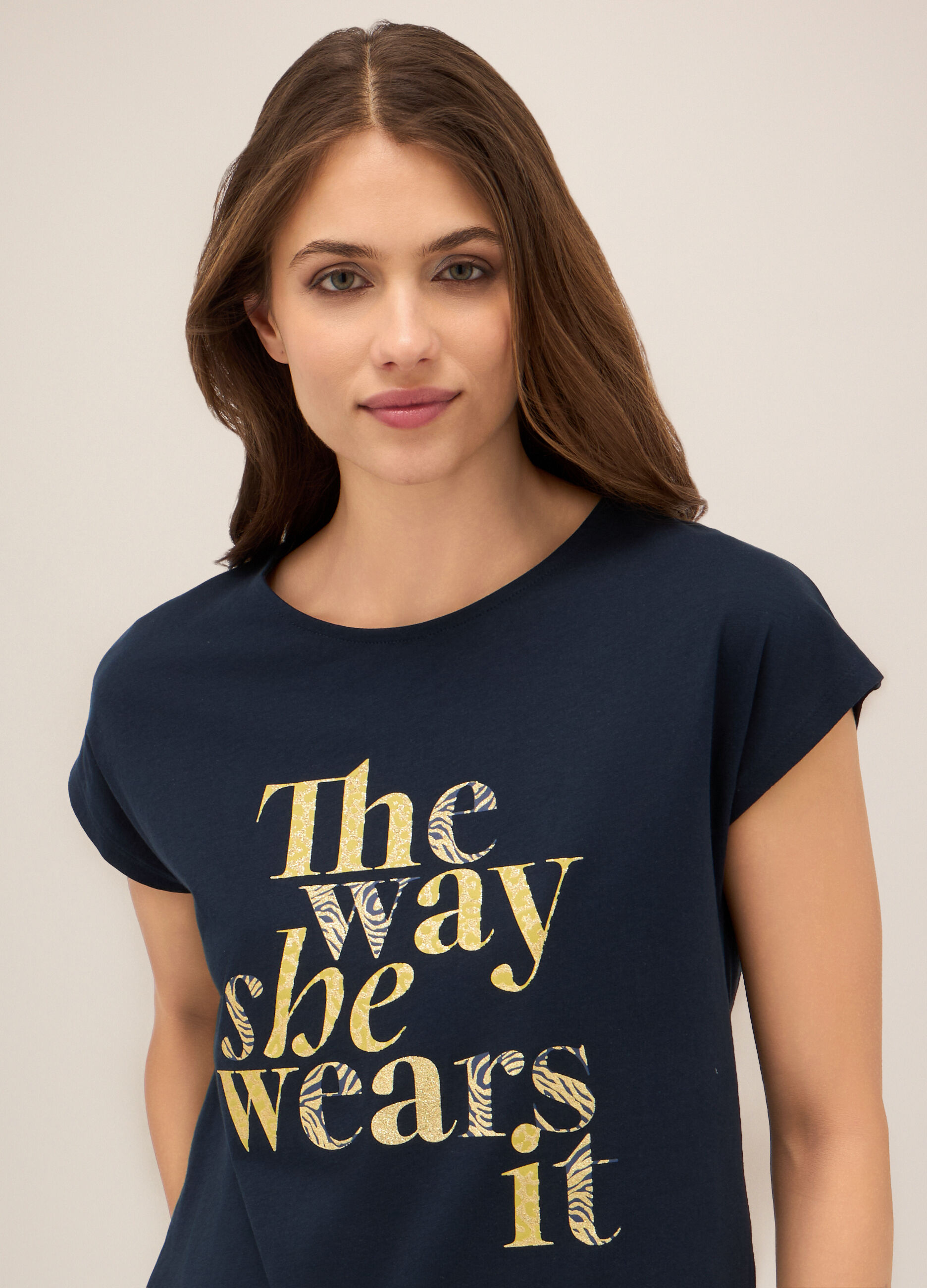 T-shirt in puro cotone donna_2