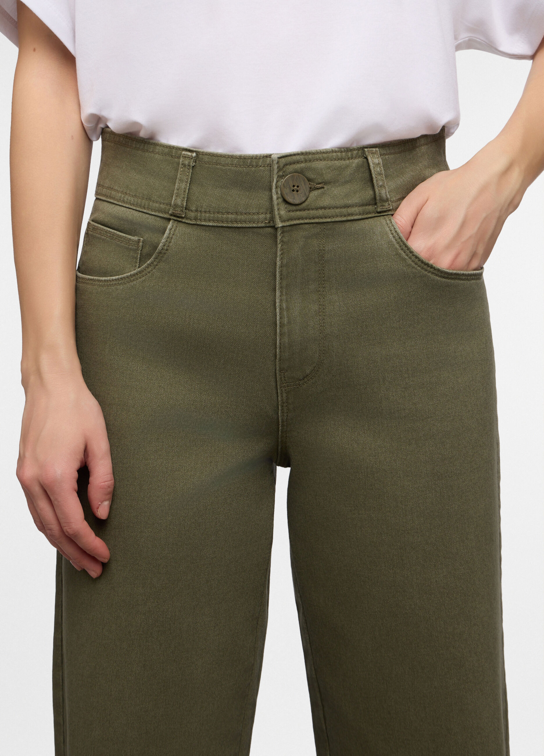 5 Tasche fit Culotte in cotone trattato donna_3