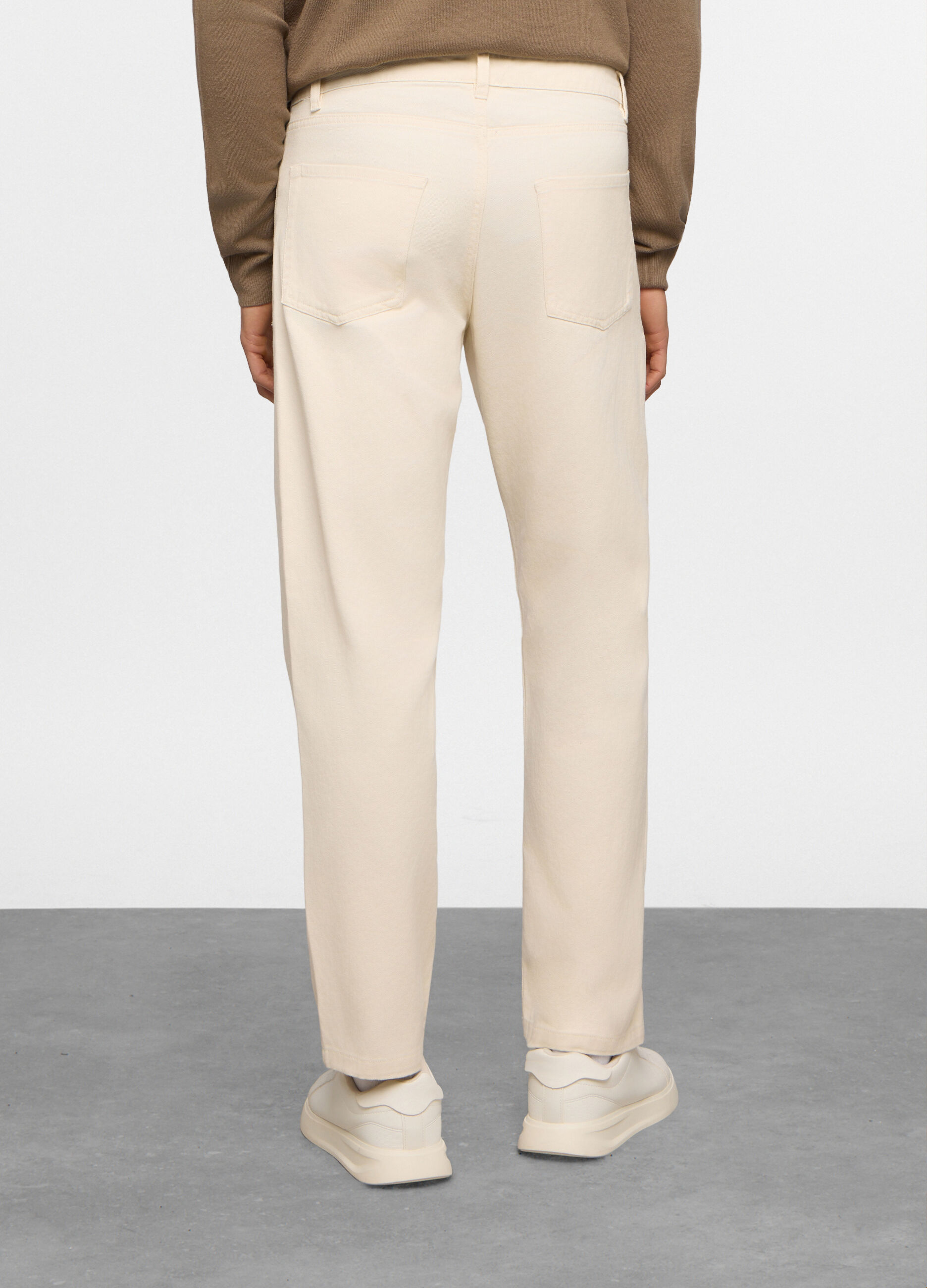 Jeans in twill di cotone uomo_1