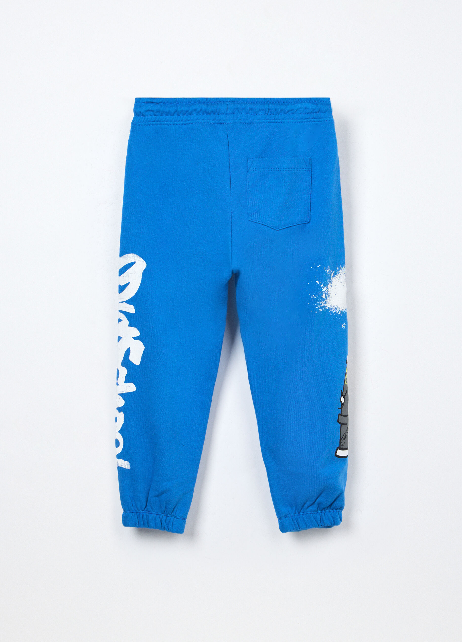 Jogger in french terry di puro cotone bambino_1