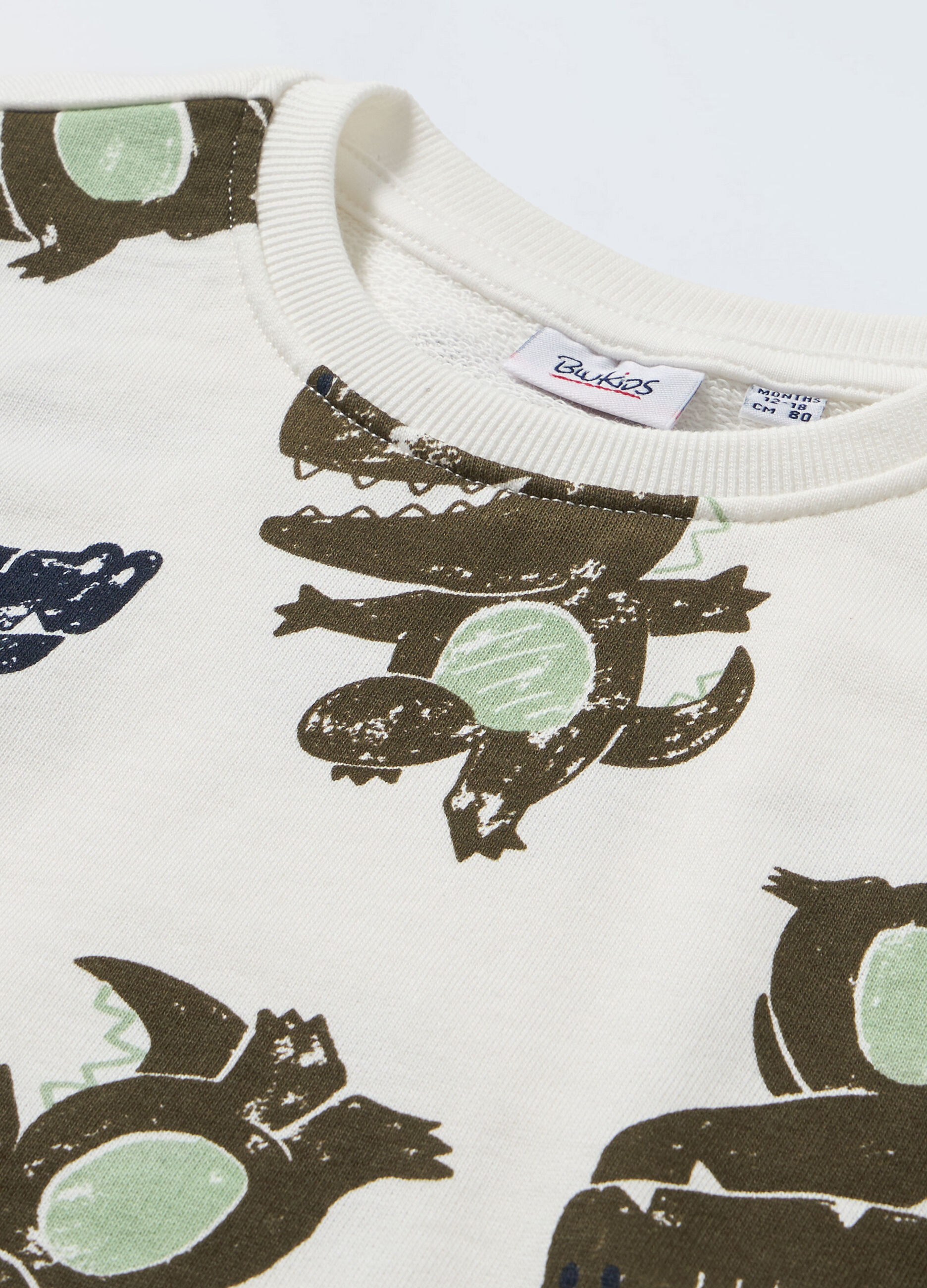 Felpa girocollo in french terry neonato_1