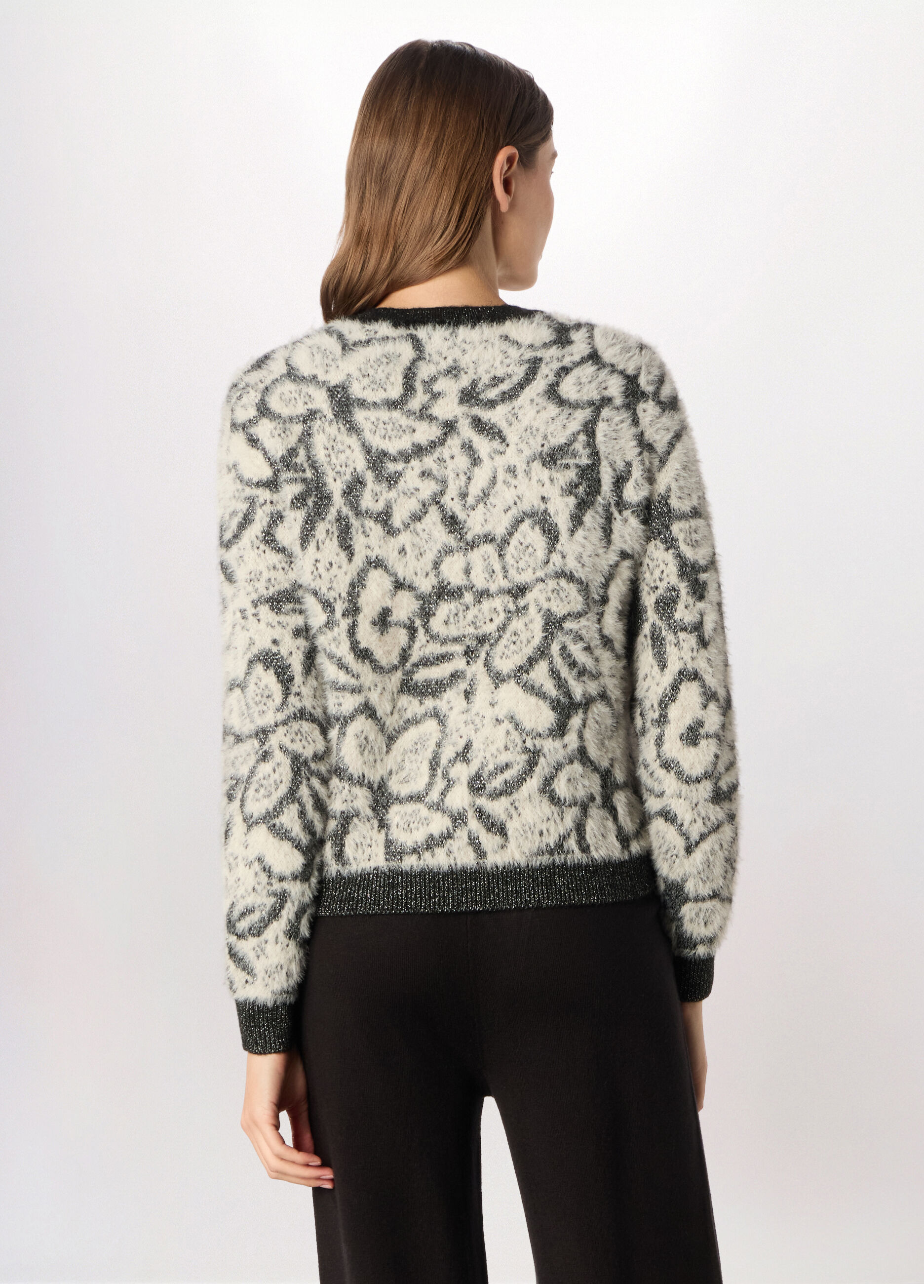 Tricot fluffy lavorato donna_1