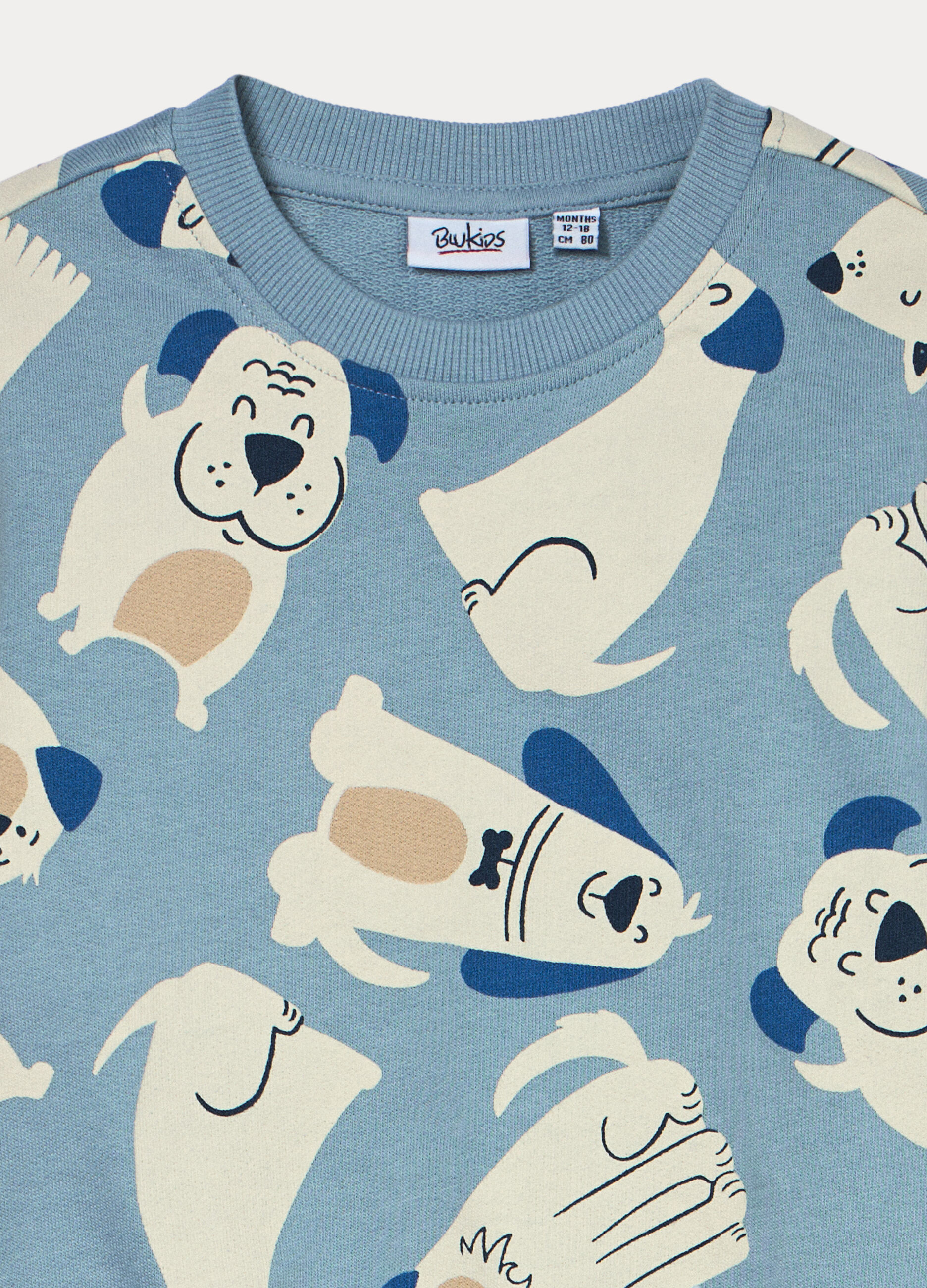 Jogging set in french terry di puro cotone bimbo_2