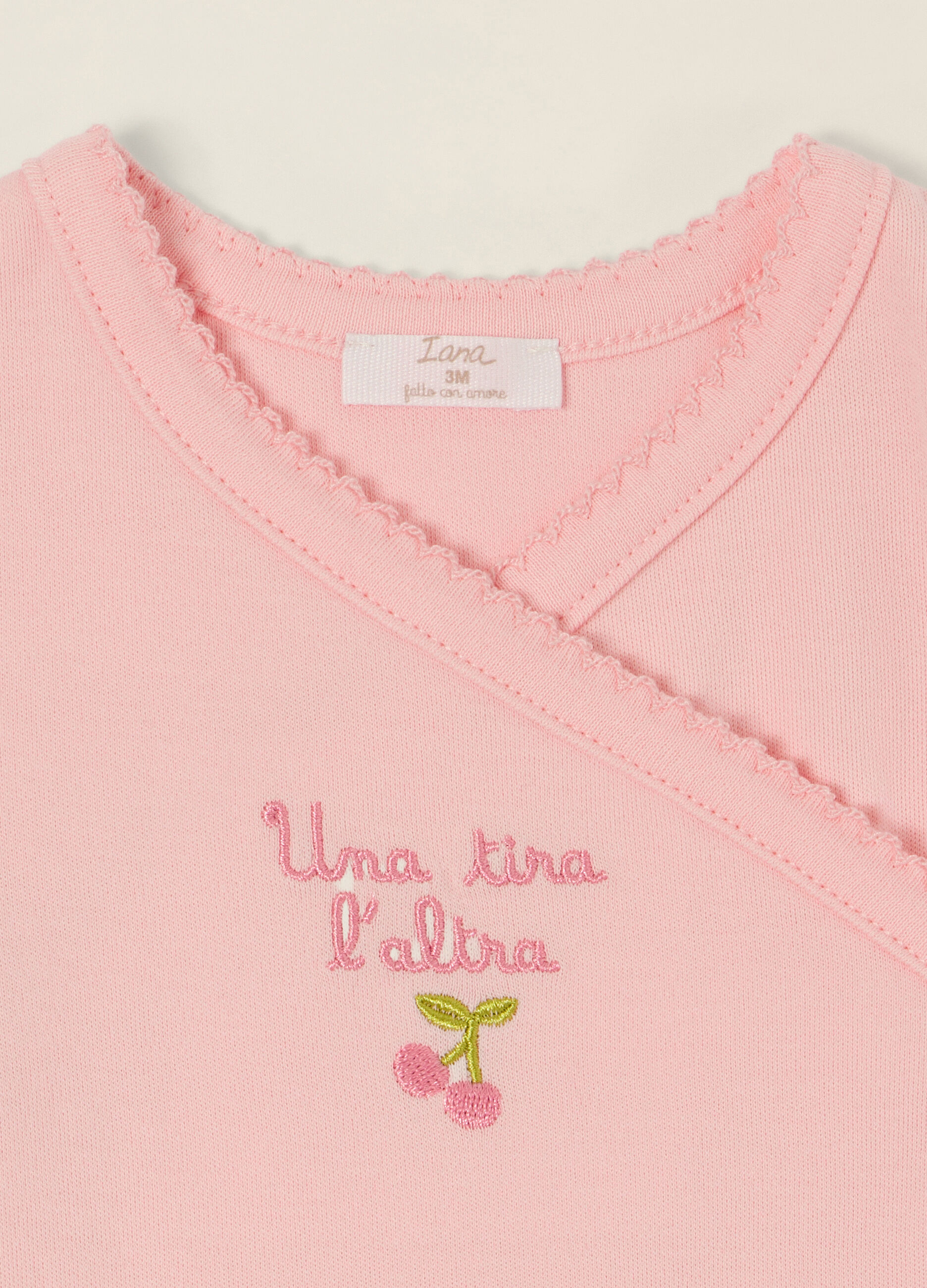 Bipack di body rosa e multicolor in cotone organico_1