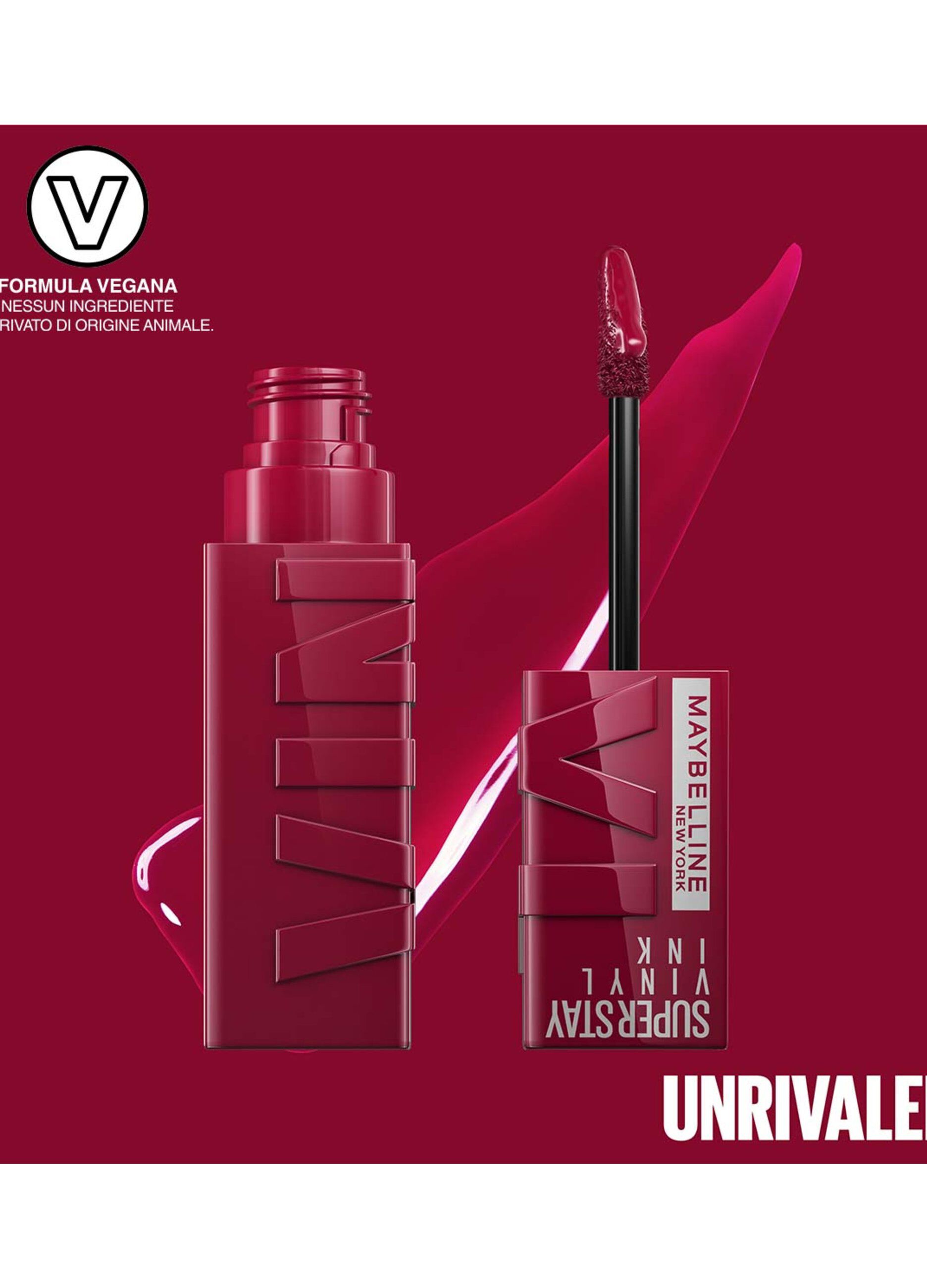 Rossetto a lunga tenuta effetto vinilico superstay vinyl ink 30 unrivaled.