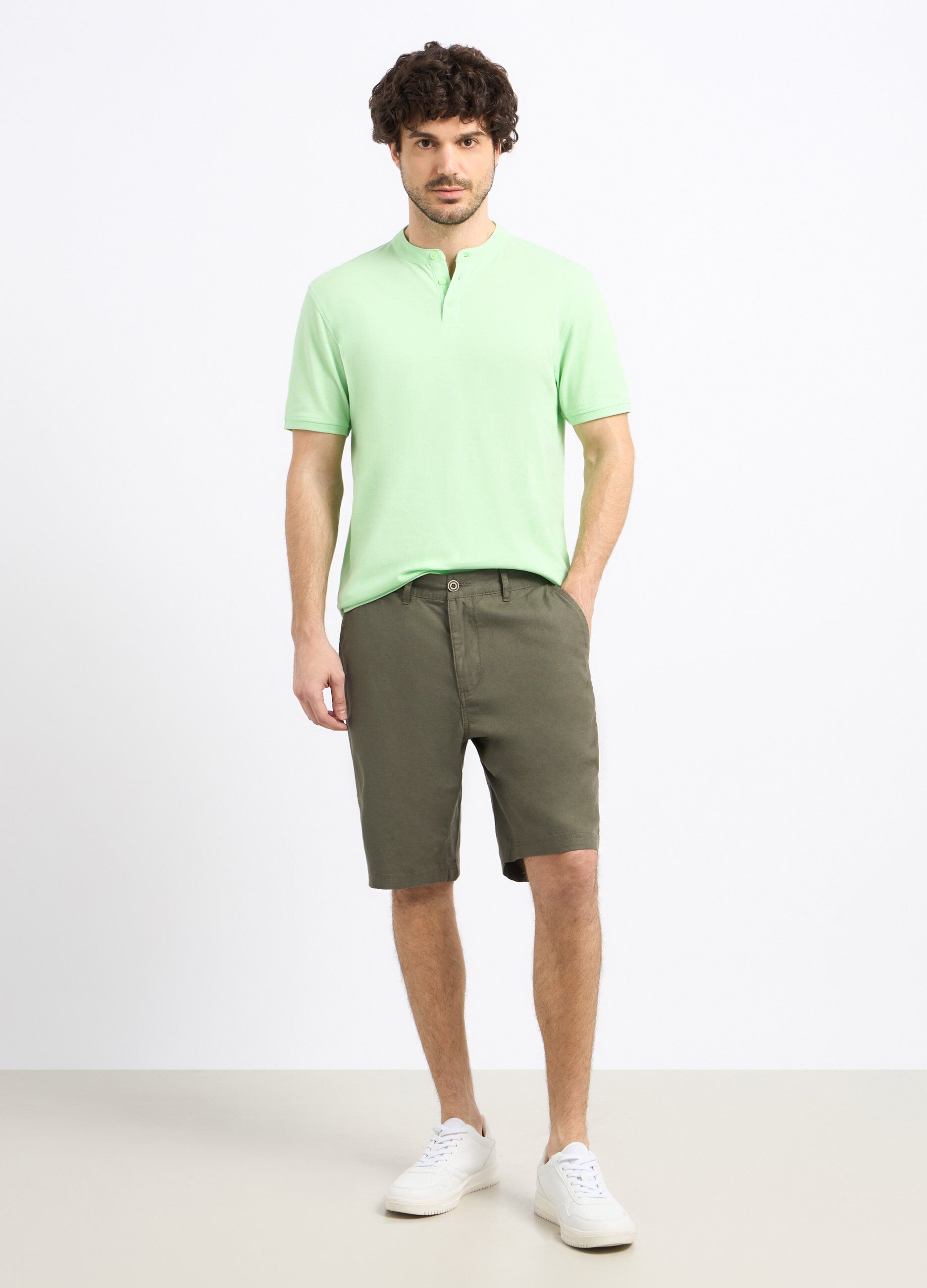 Bermuda in misto lino uomo_0