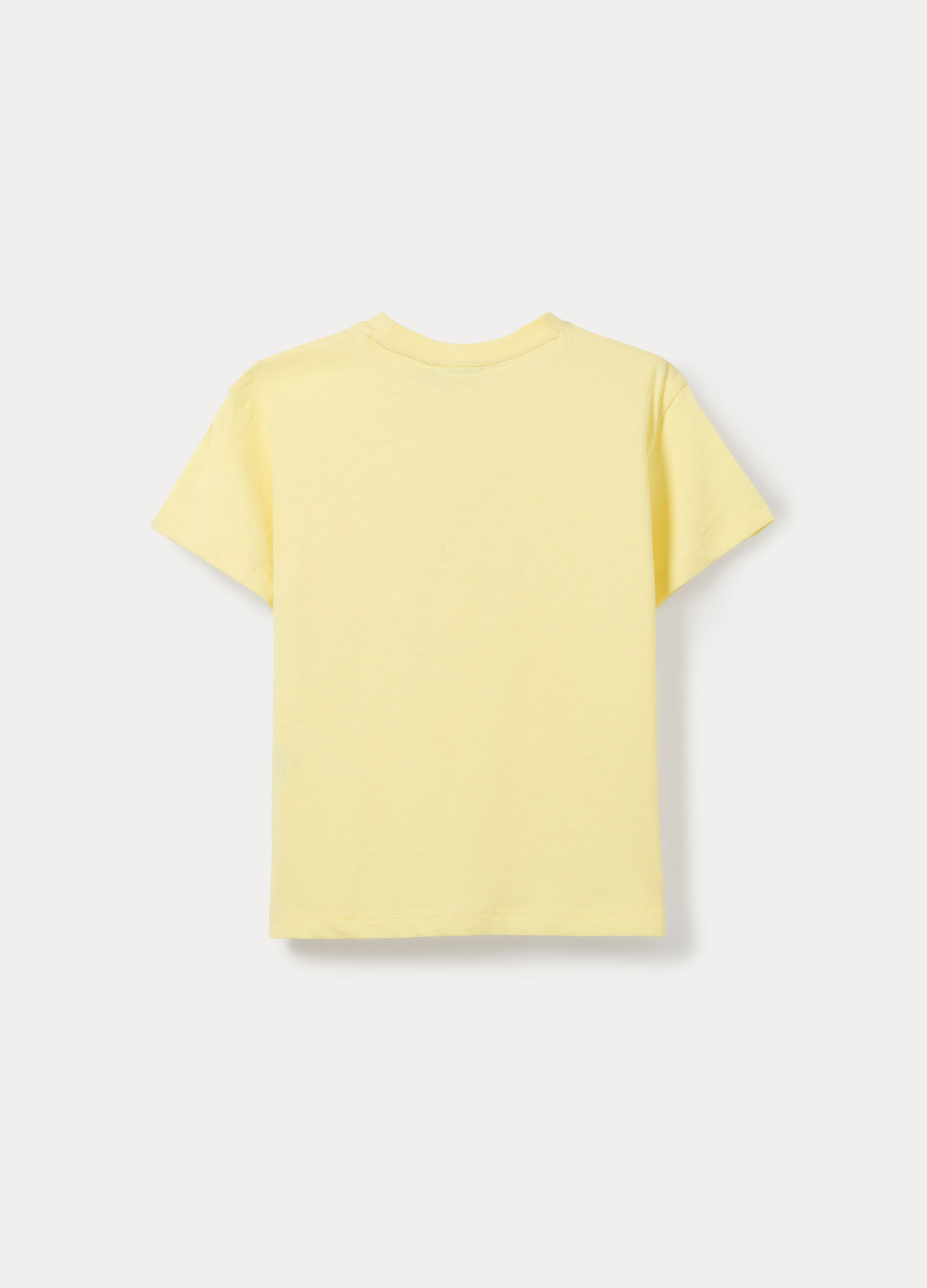T-shirt girocollo in jersey slub bambino_1
