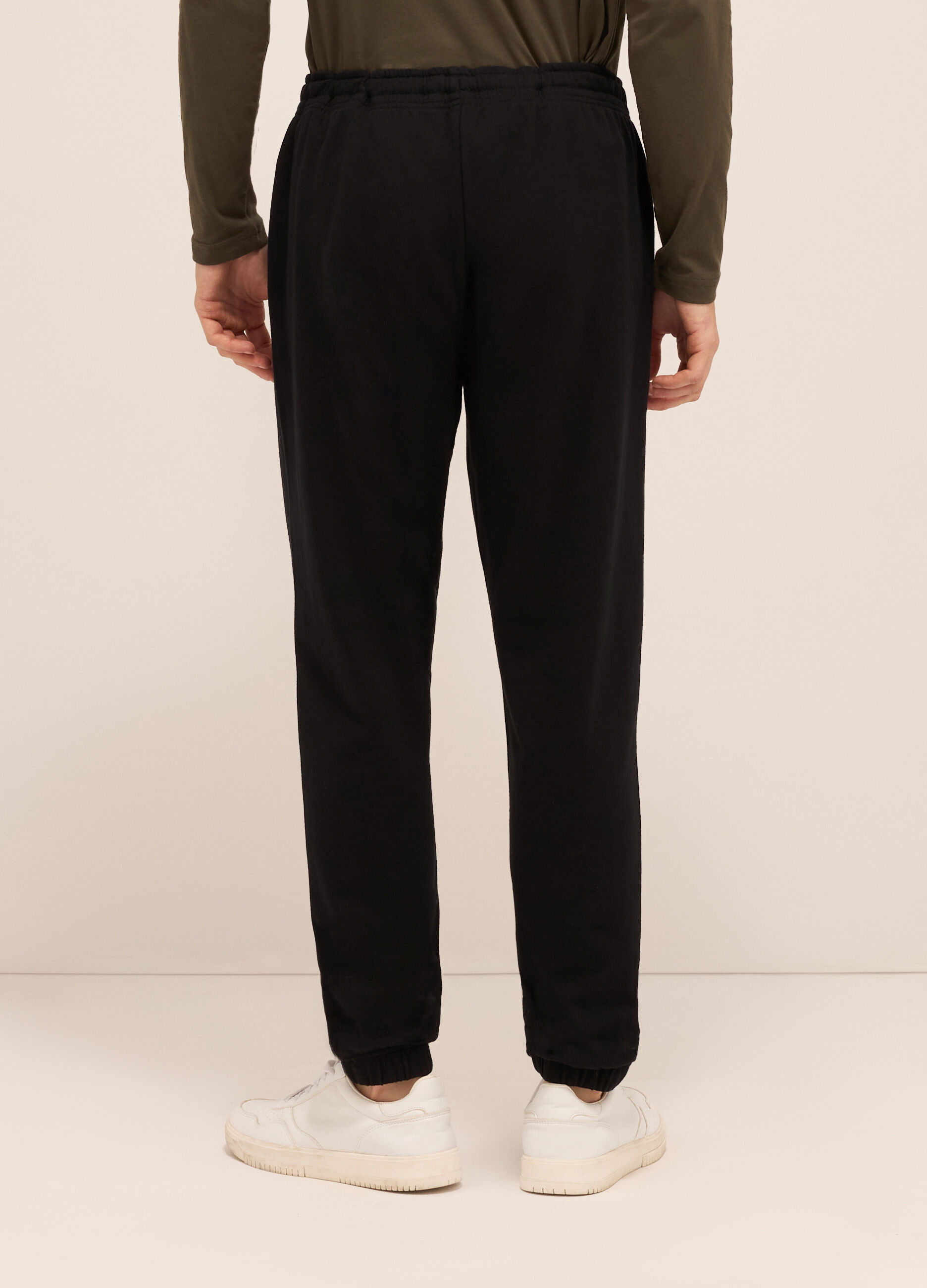 Jogger leisure in puro cotone uomo_1