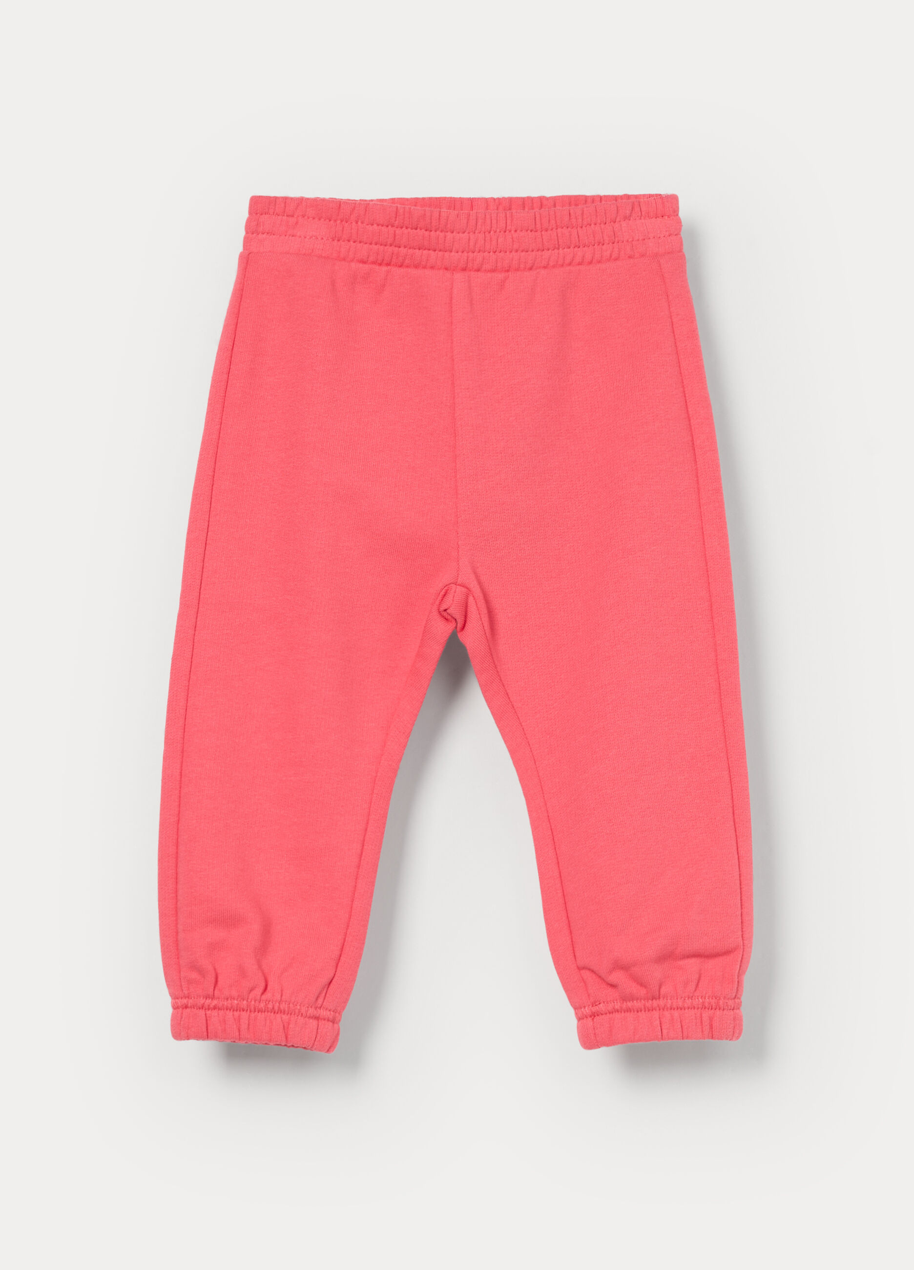 Jogger in french terry di puro cotone bimba_0