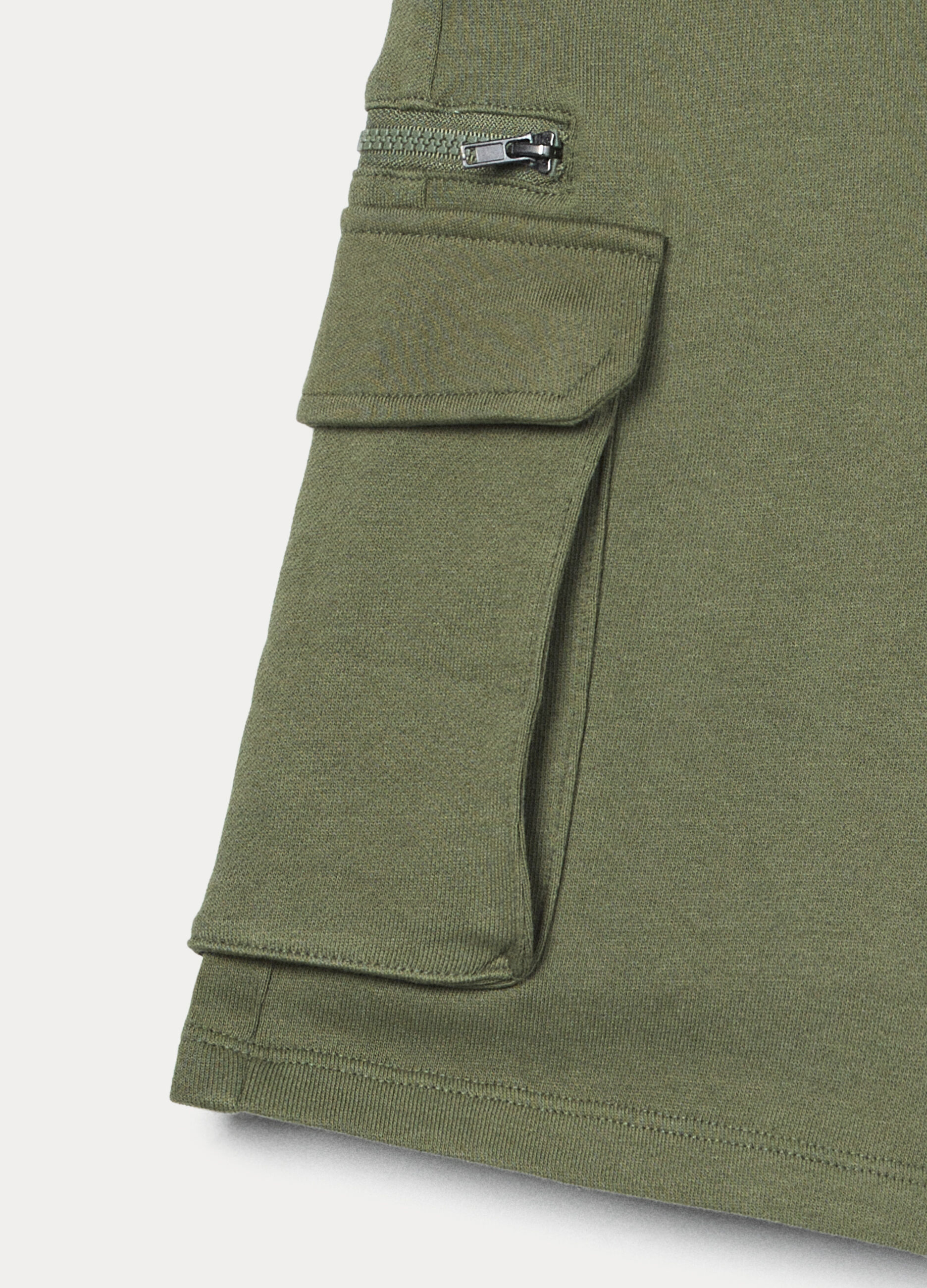 Shorts in french terry di puro cotone ragazzo_2