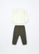 Jogging set in puro cotone fleece neonato_1