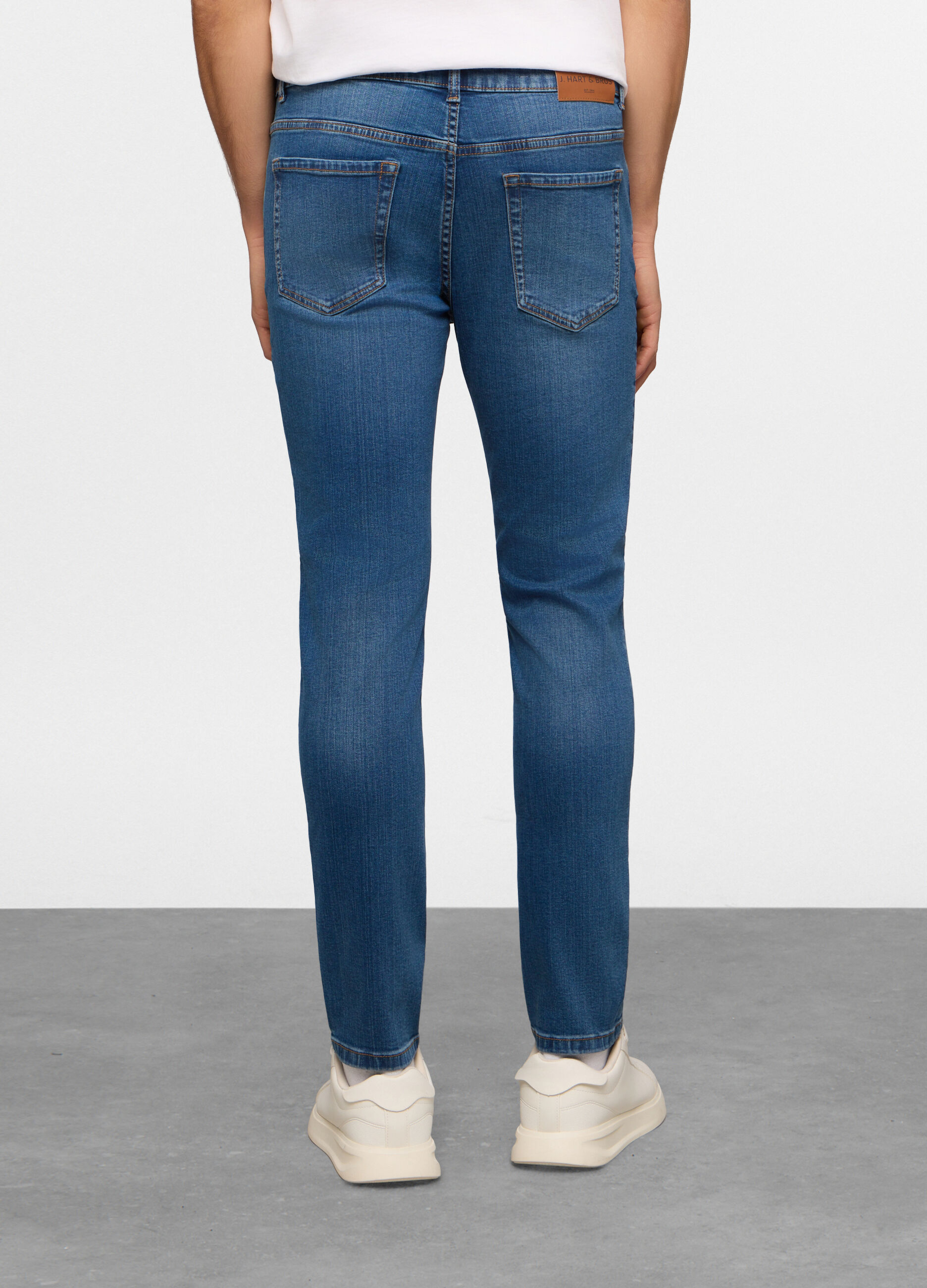 Jeans skinny fit in cotone stretch uomo_1