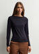 T-shirt con scollo a barchetta stretch donna_0