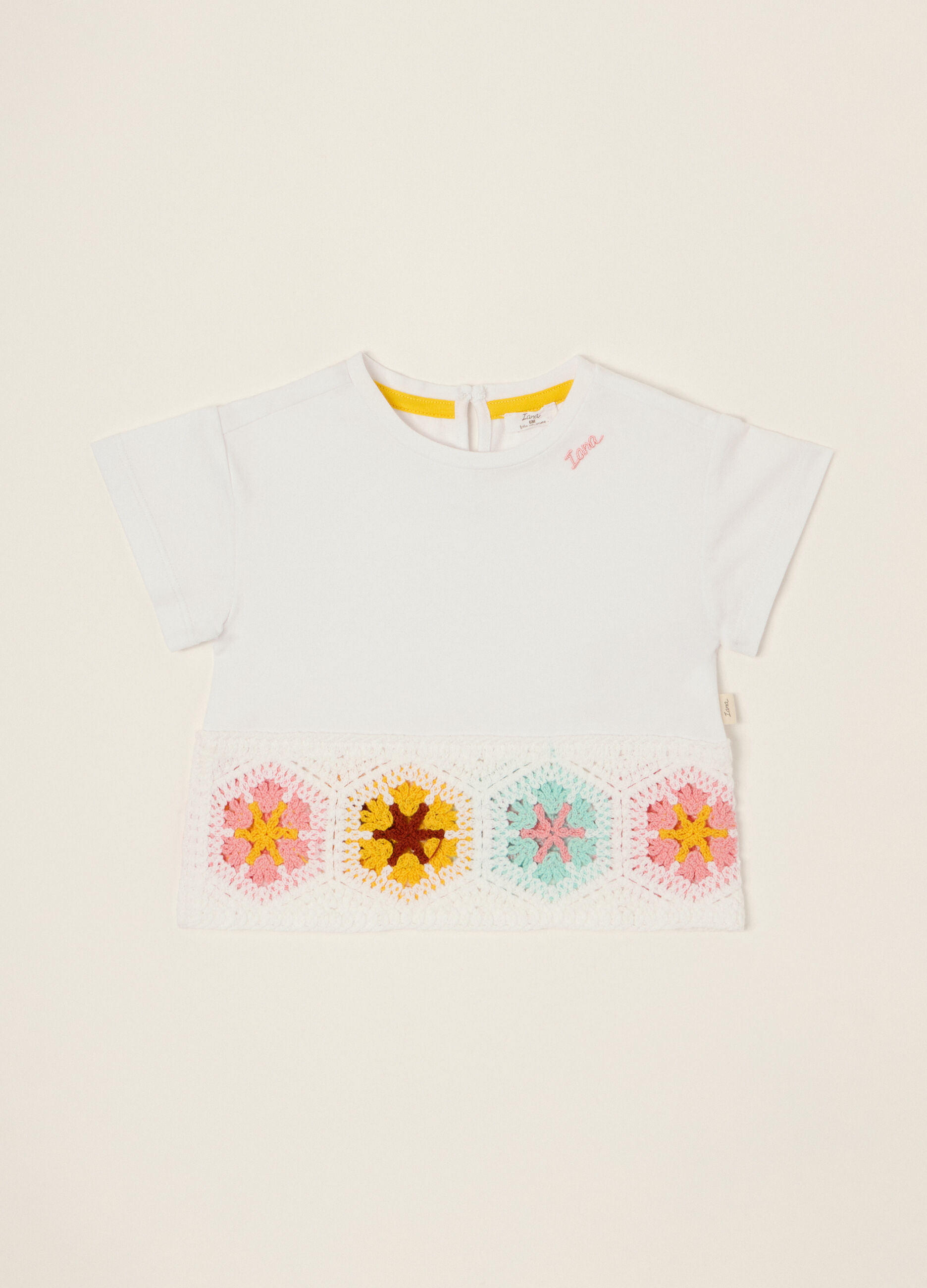 T-shirt in jersey di cotone stretch IANA_0