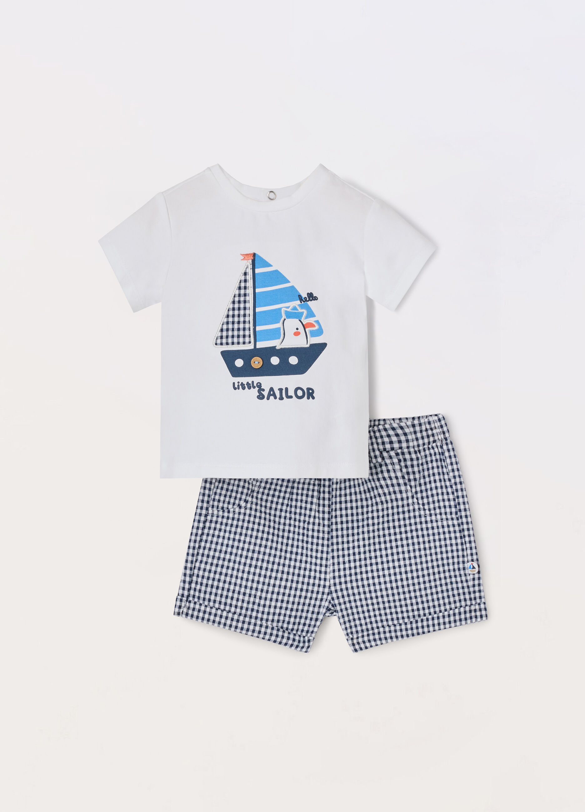 Set in cotone stretch neonato