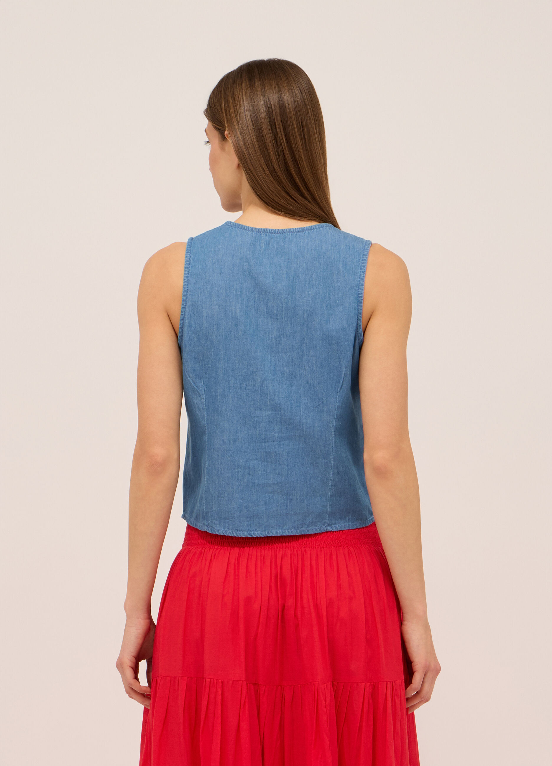 Gilet in puro cotone donna_1