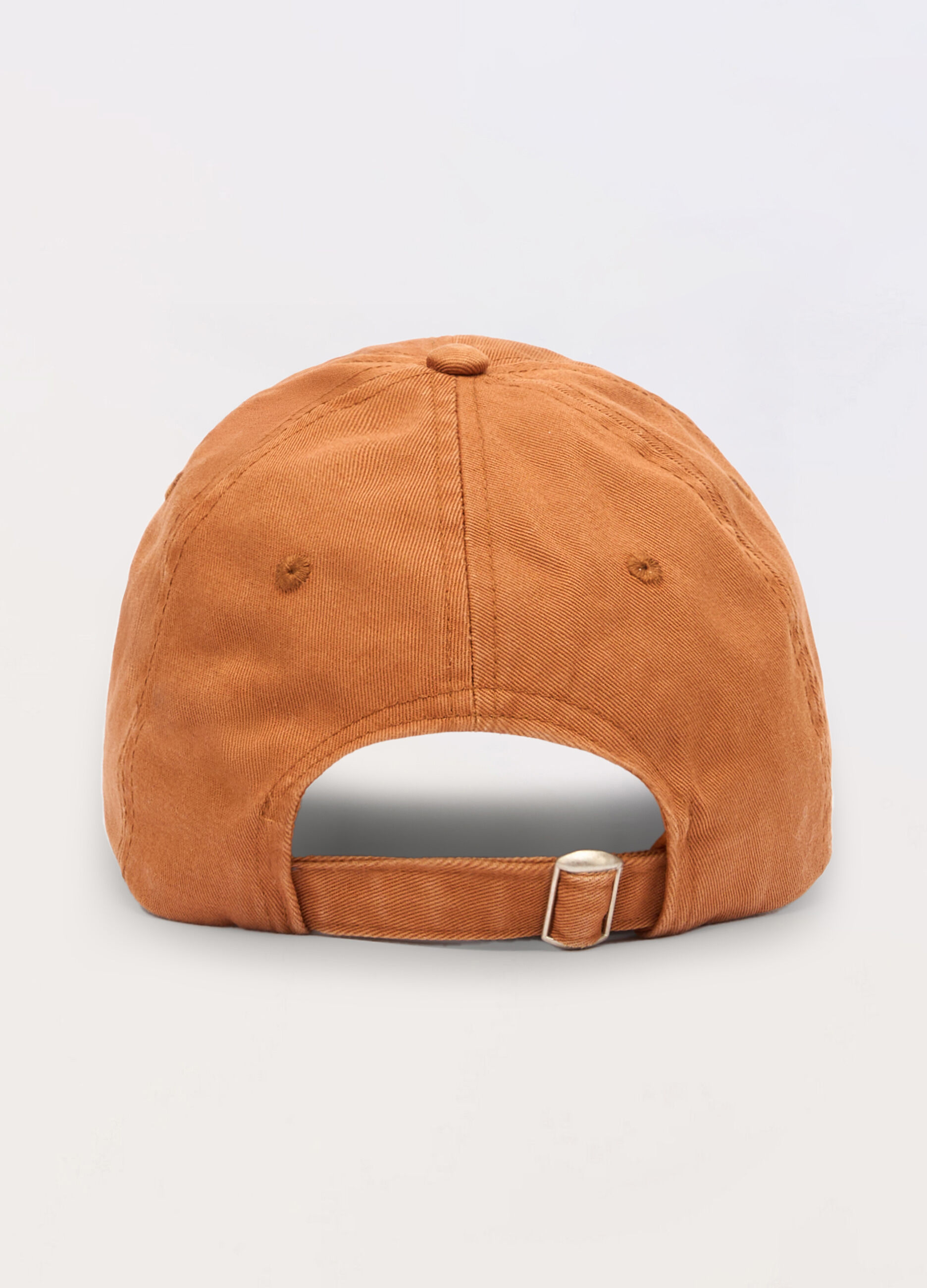 Cappello baseball con logo in denim di cotone uomo