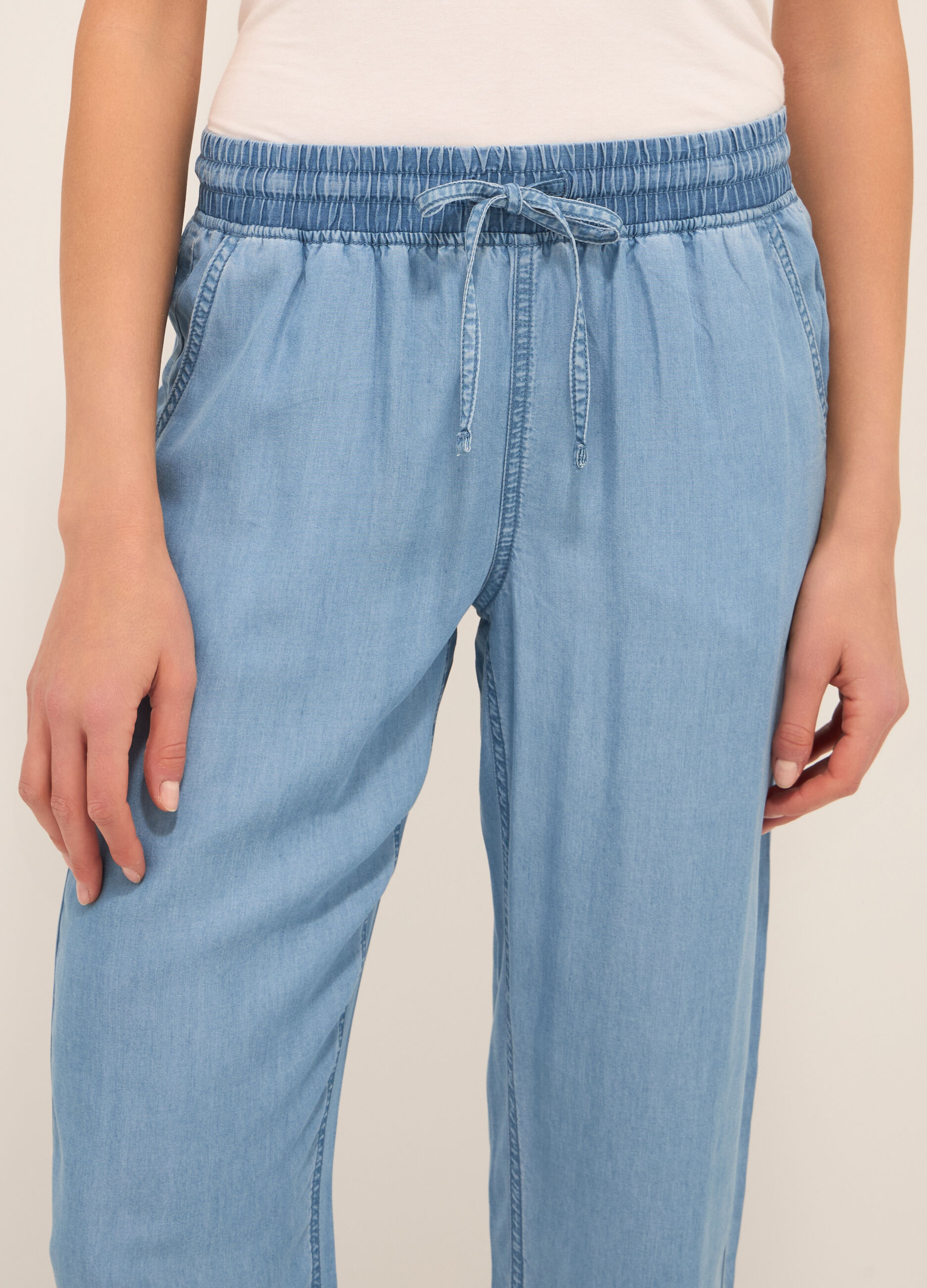 Jogger in puro lyocell donna _3