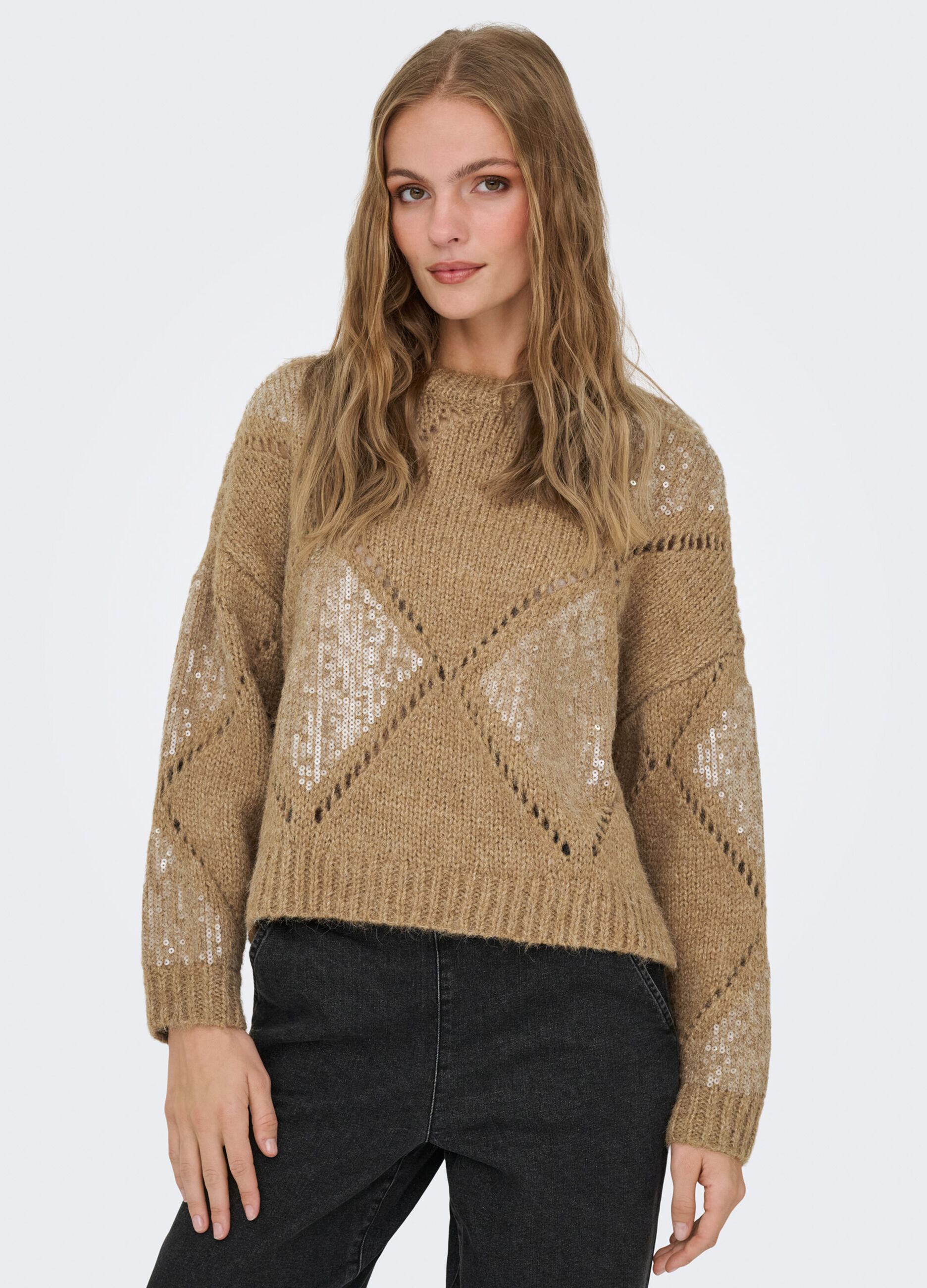 Tricot con paillettes donna_3