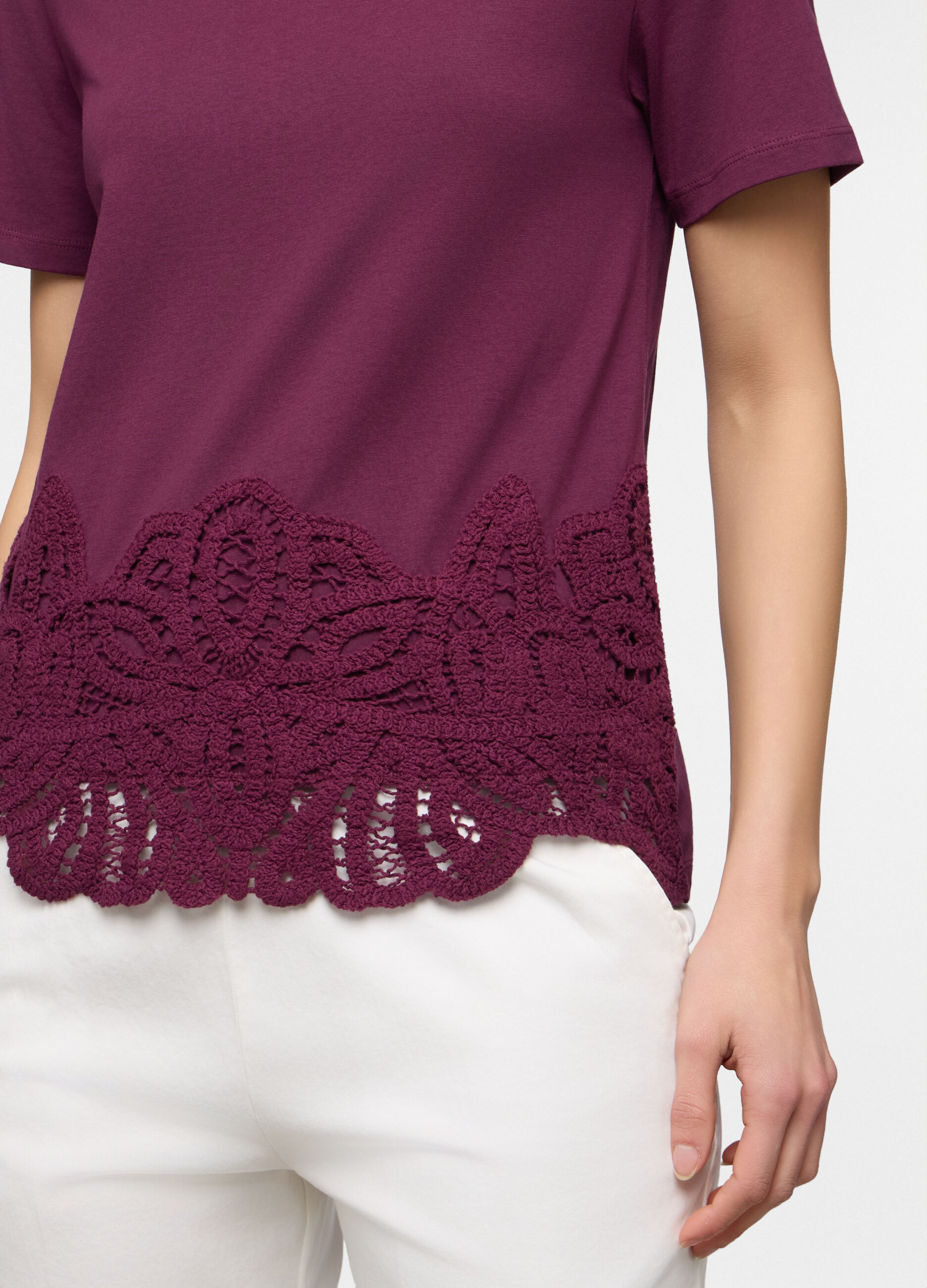 T-shirt girocollo donna_2