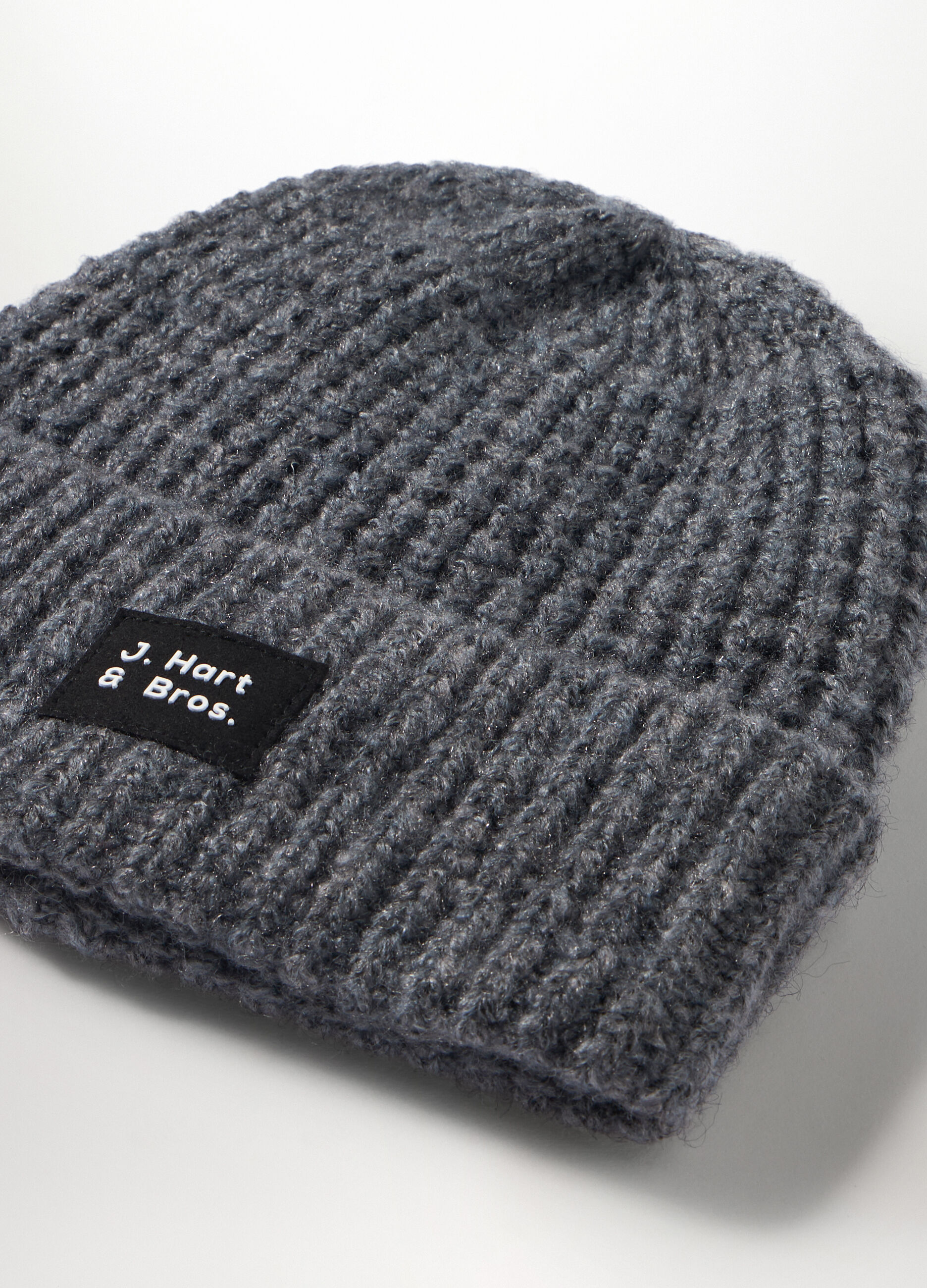 Berretto a coste con logo uomo_2