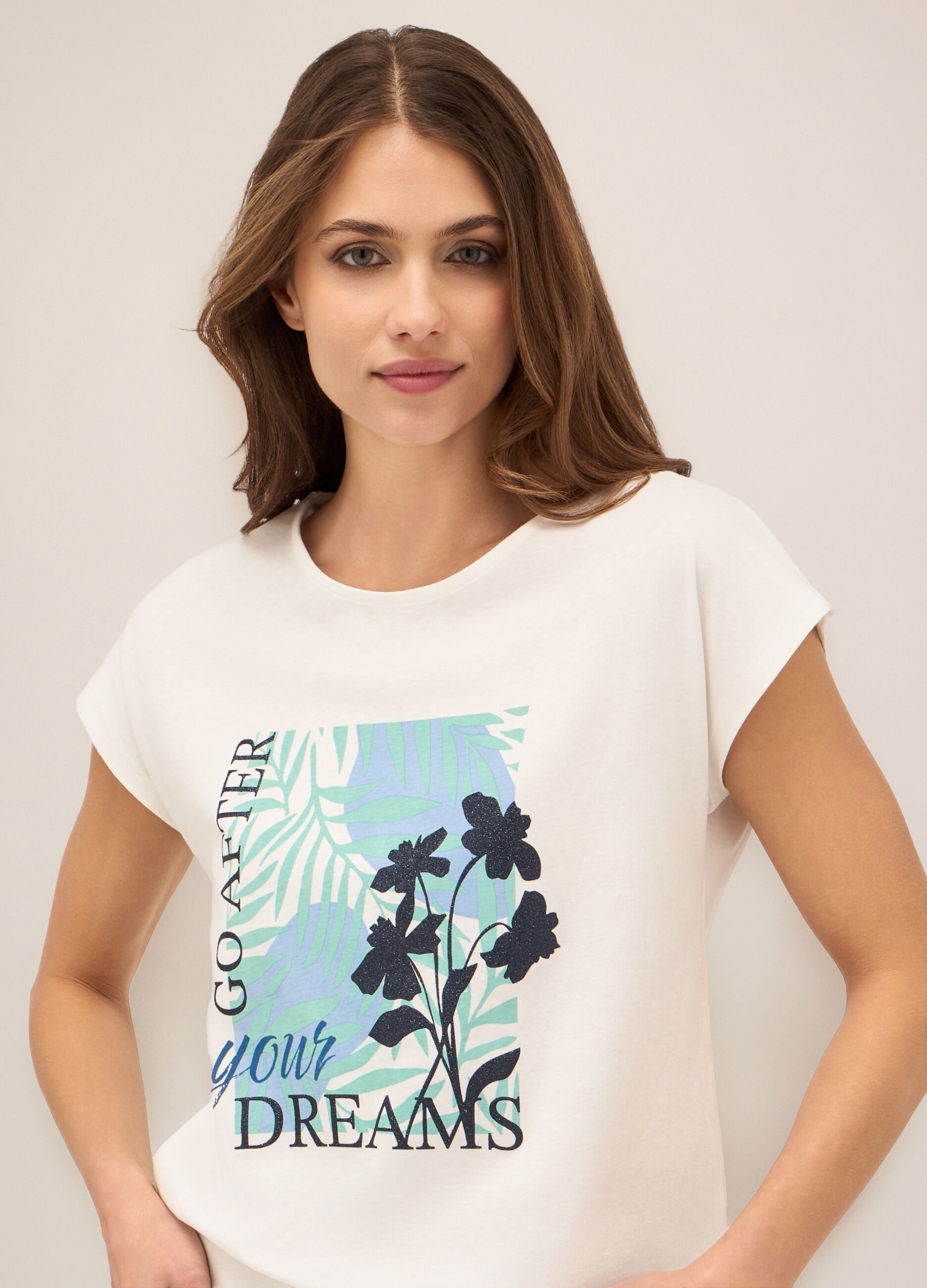 T-shirt in puro cotone donna_2