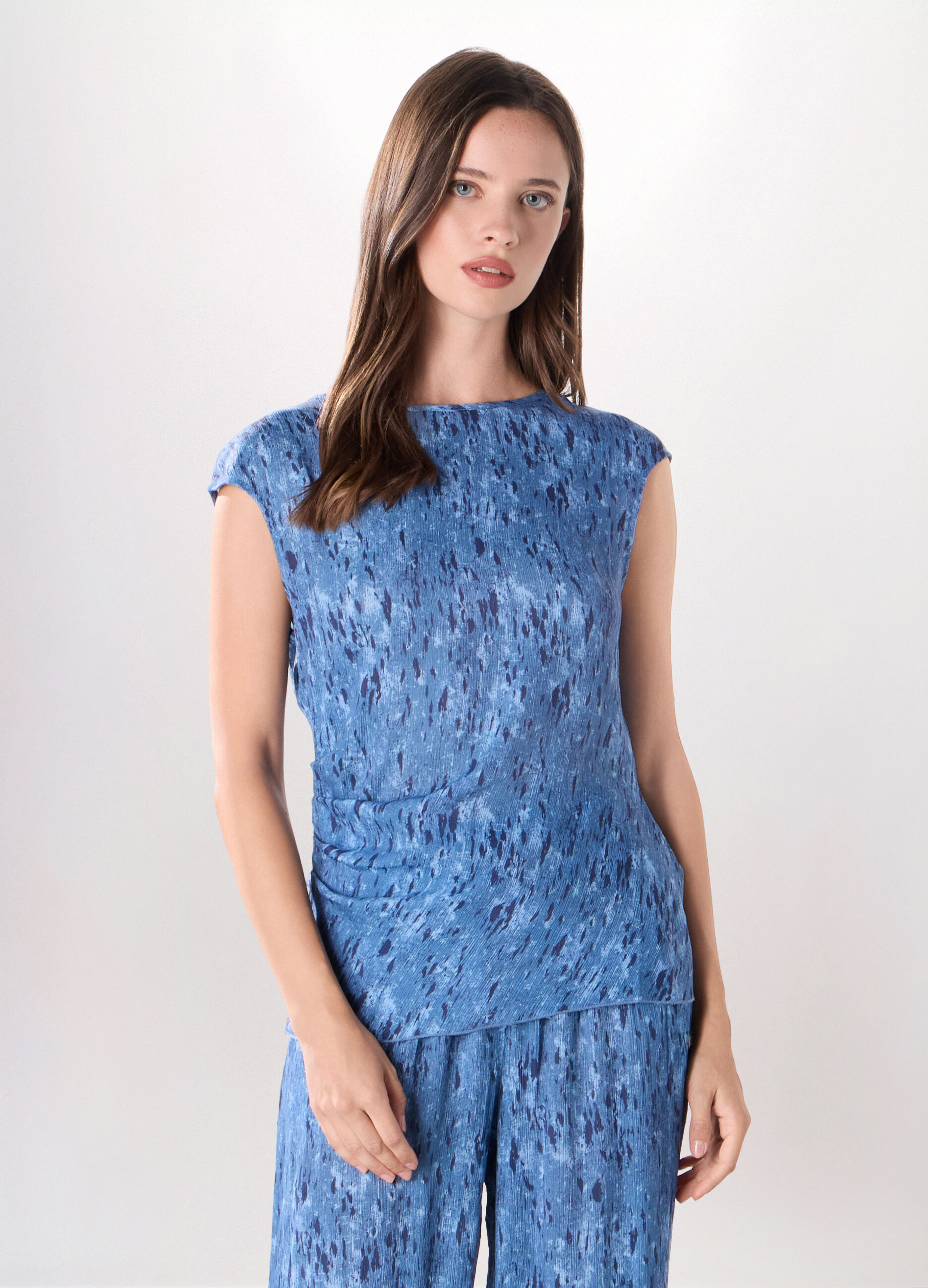 Blusa misto viscosa donna_0