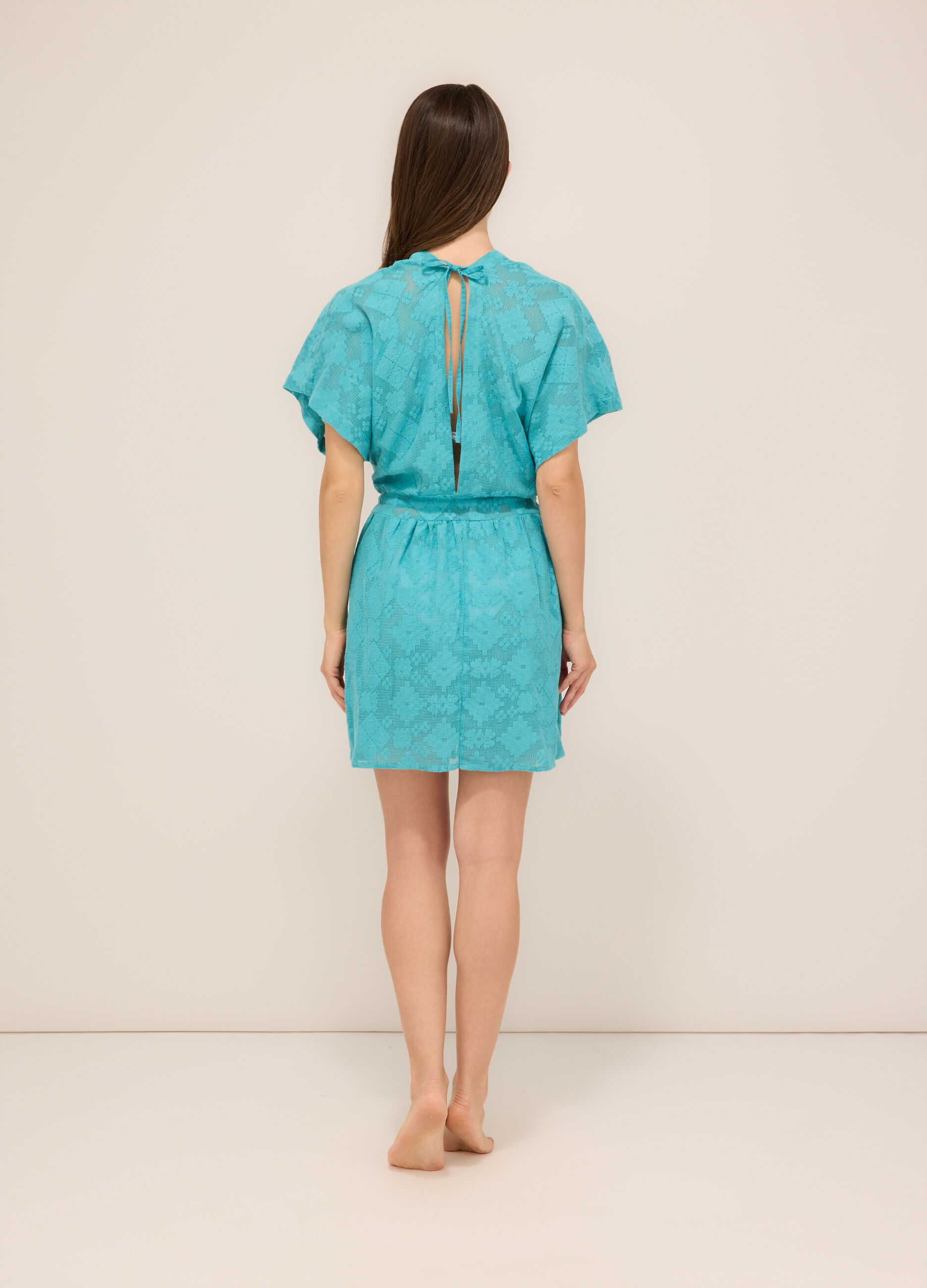 Copricostume misto cotone donna