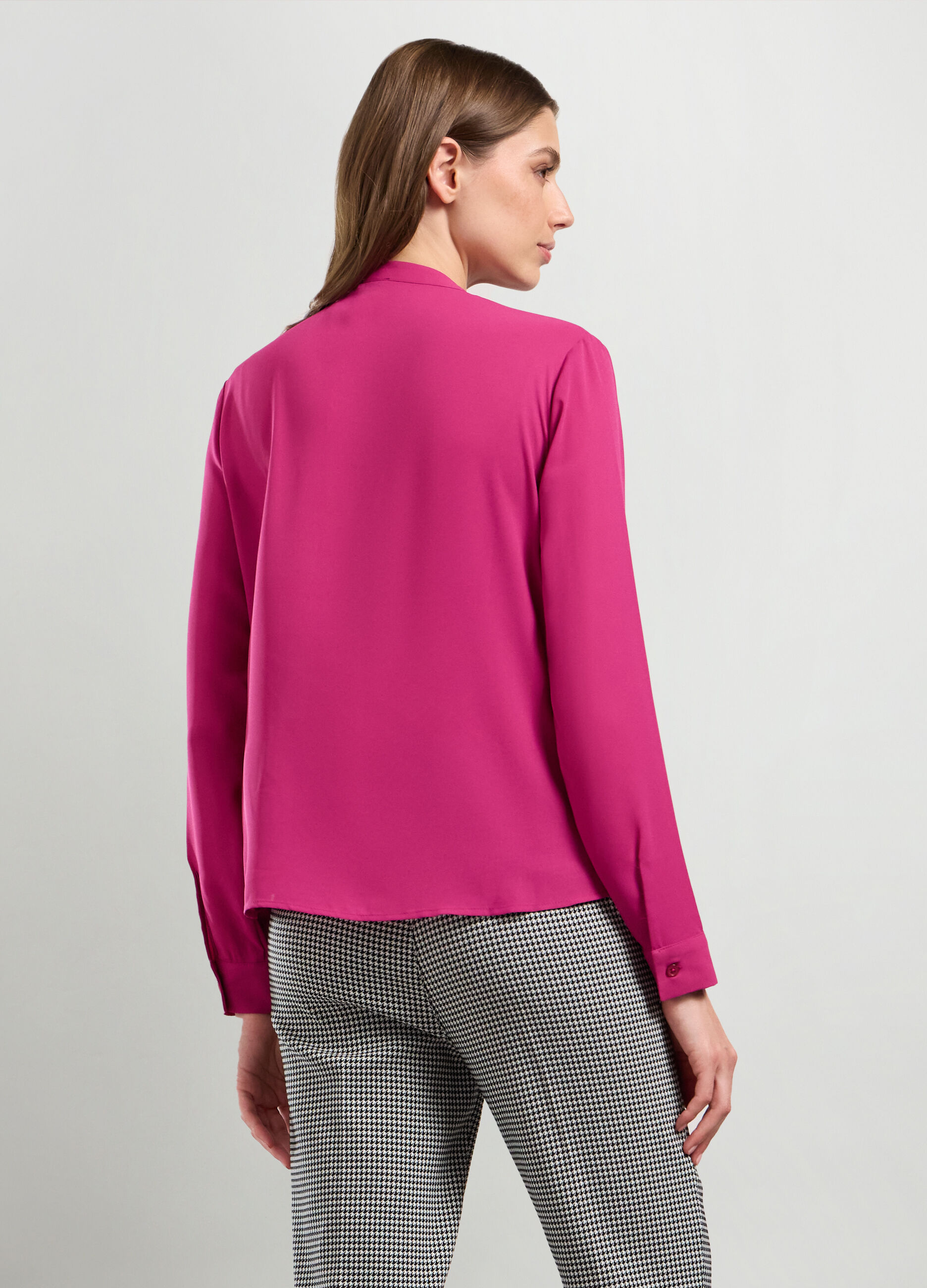 Camicia con rouches donna_1