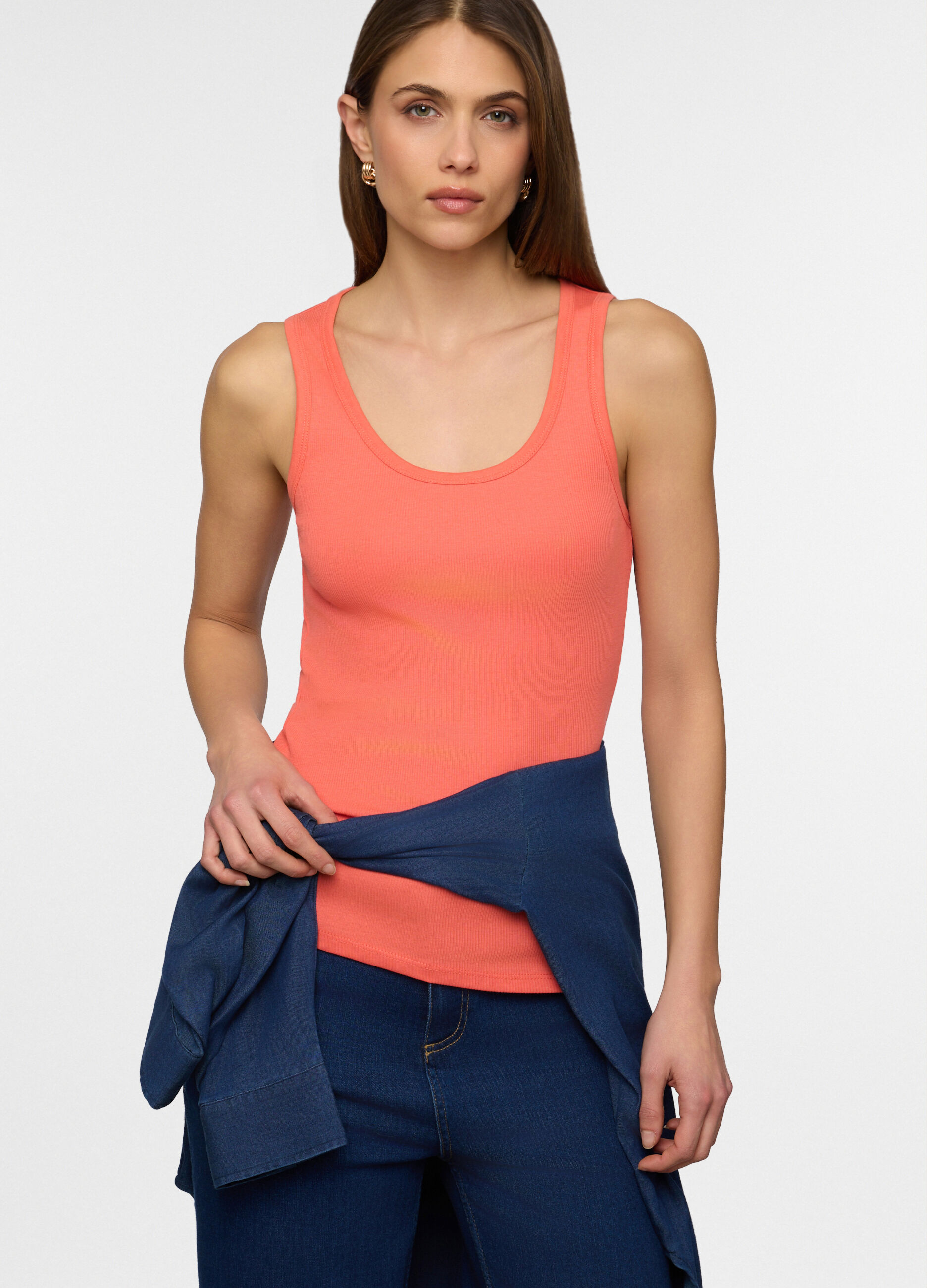 Canotta in costina donna_0