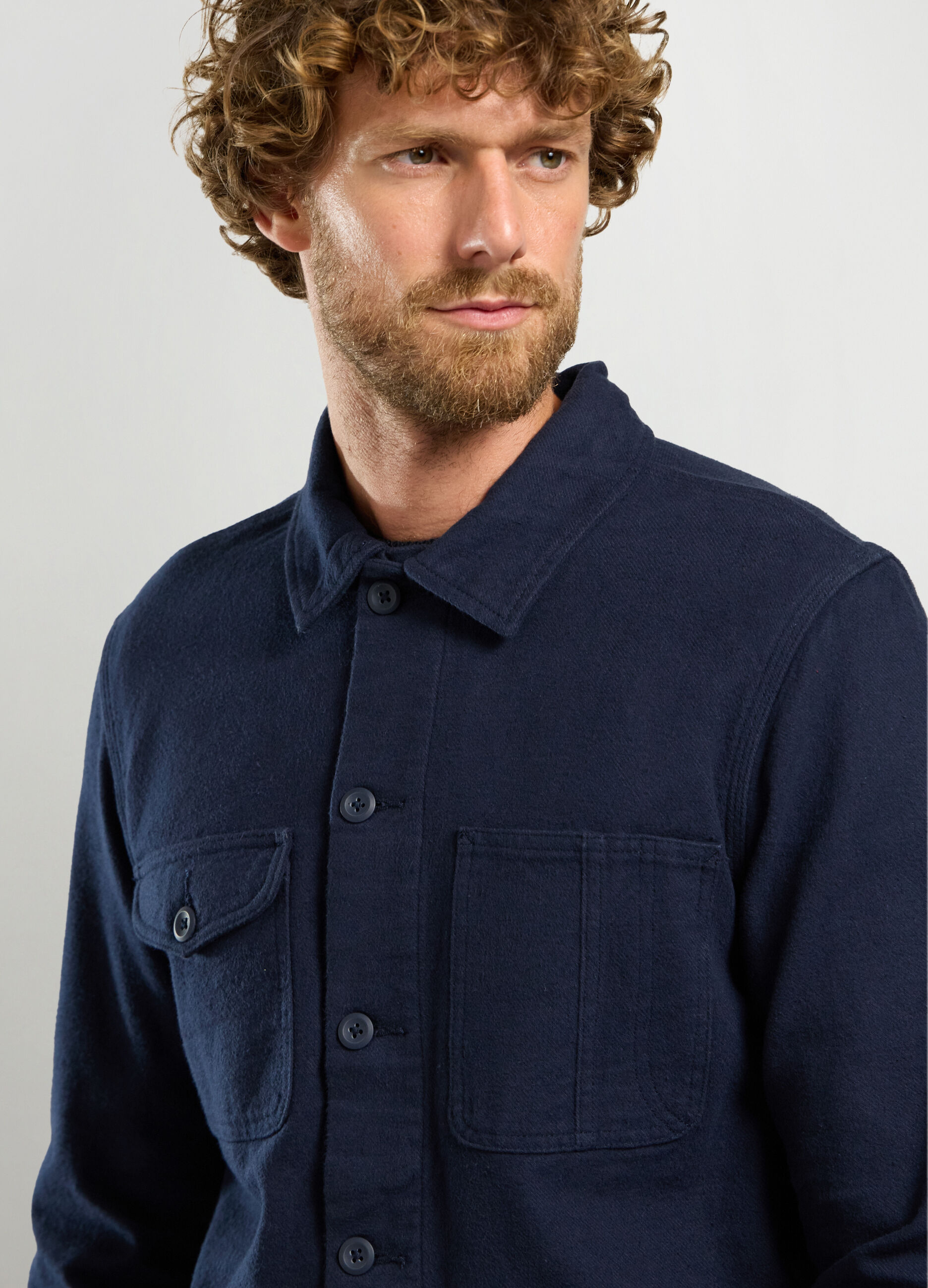 Overshirt in puro cotone uomo_2