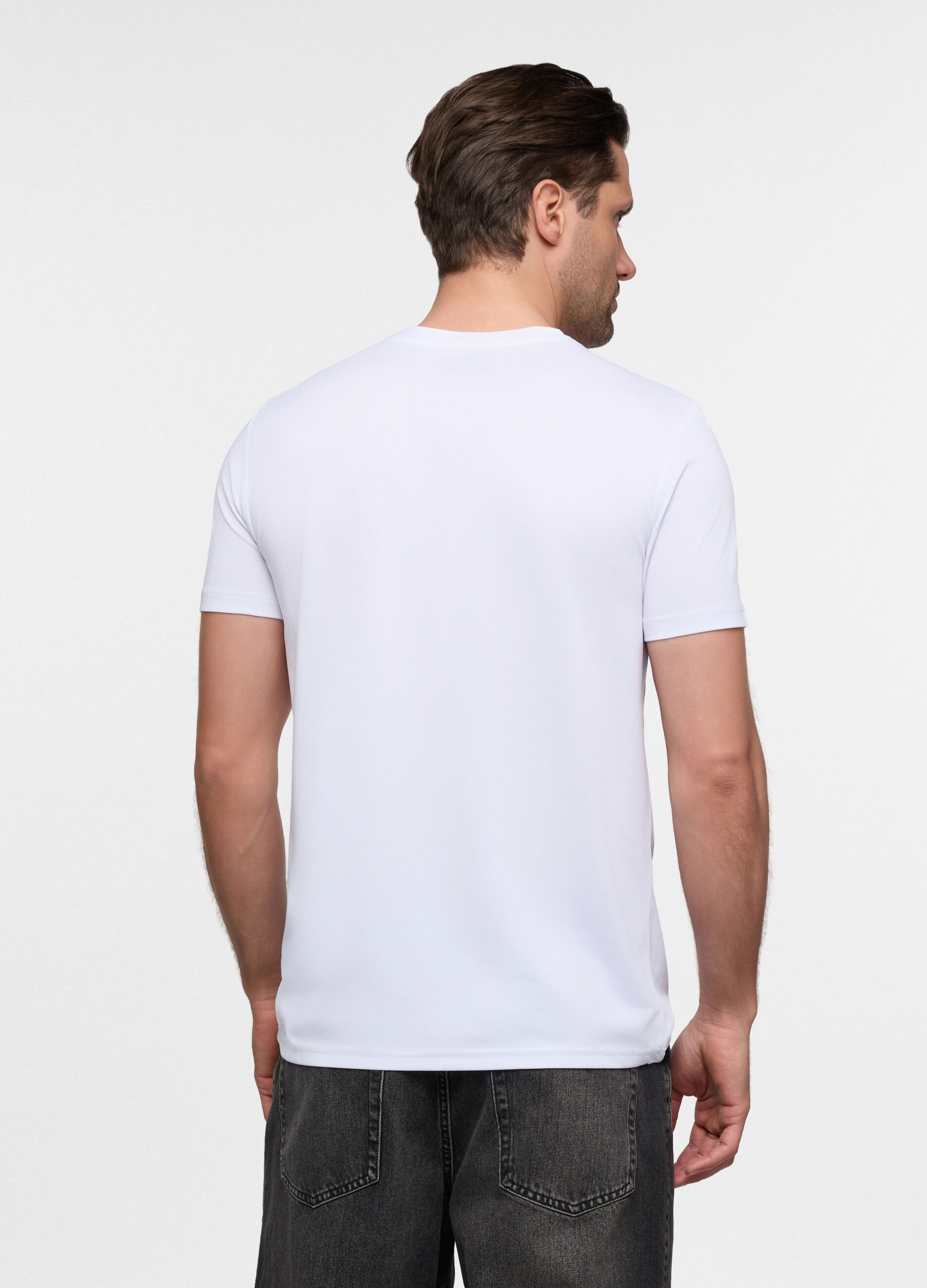 T-shirt a maniche corte in piquet uomo_1