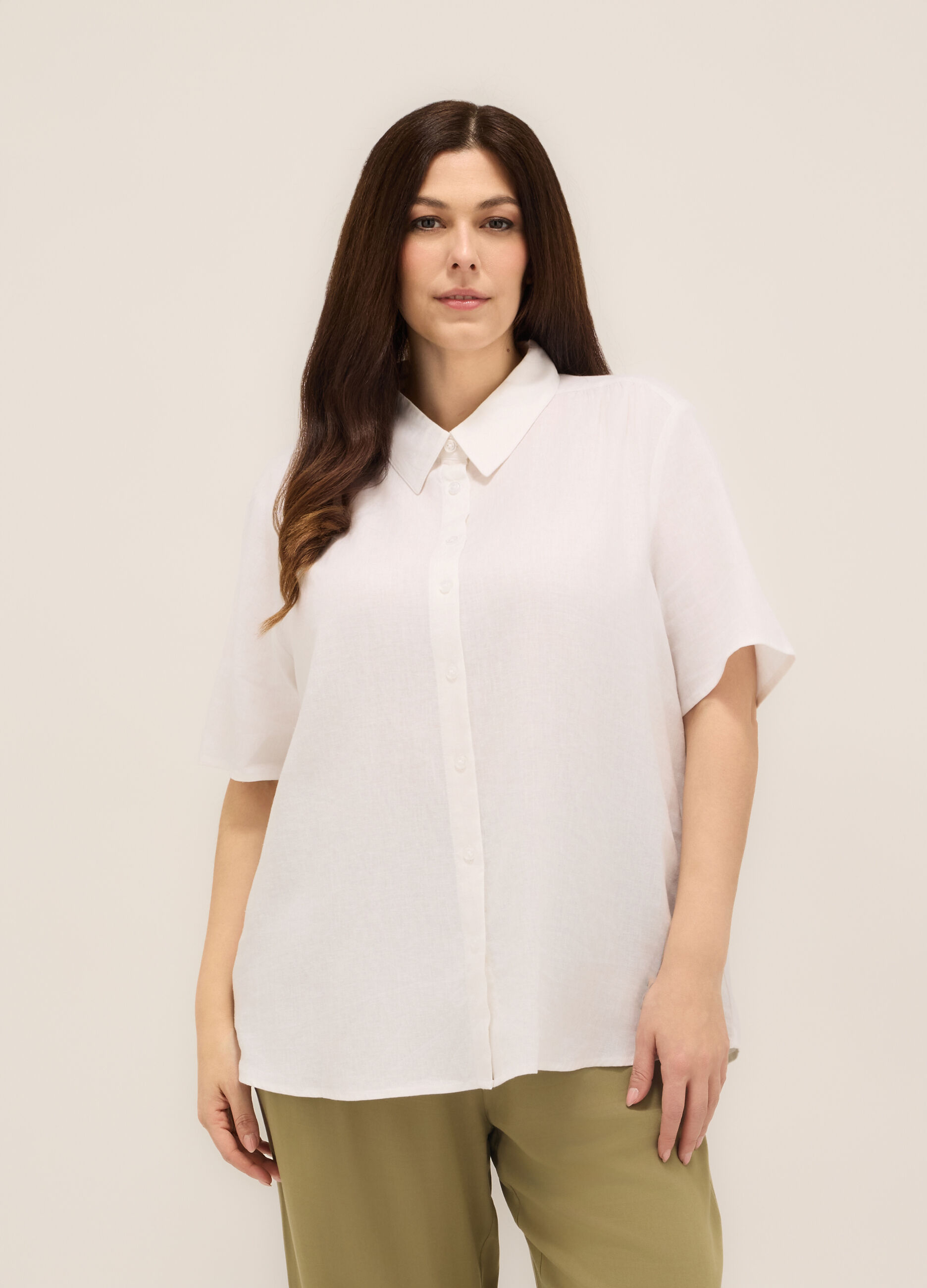Camicia misto lino donna curvy_0