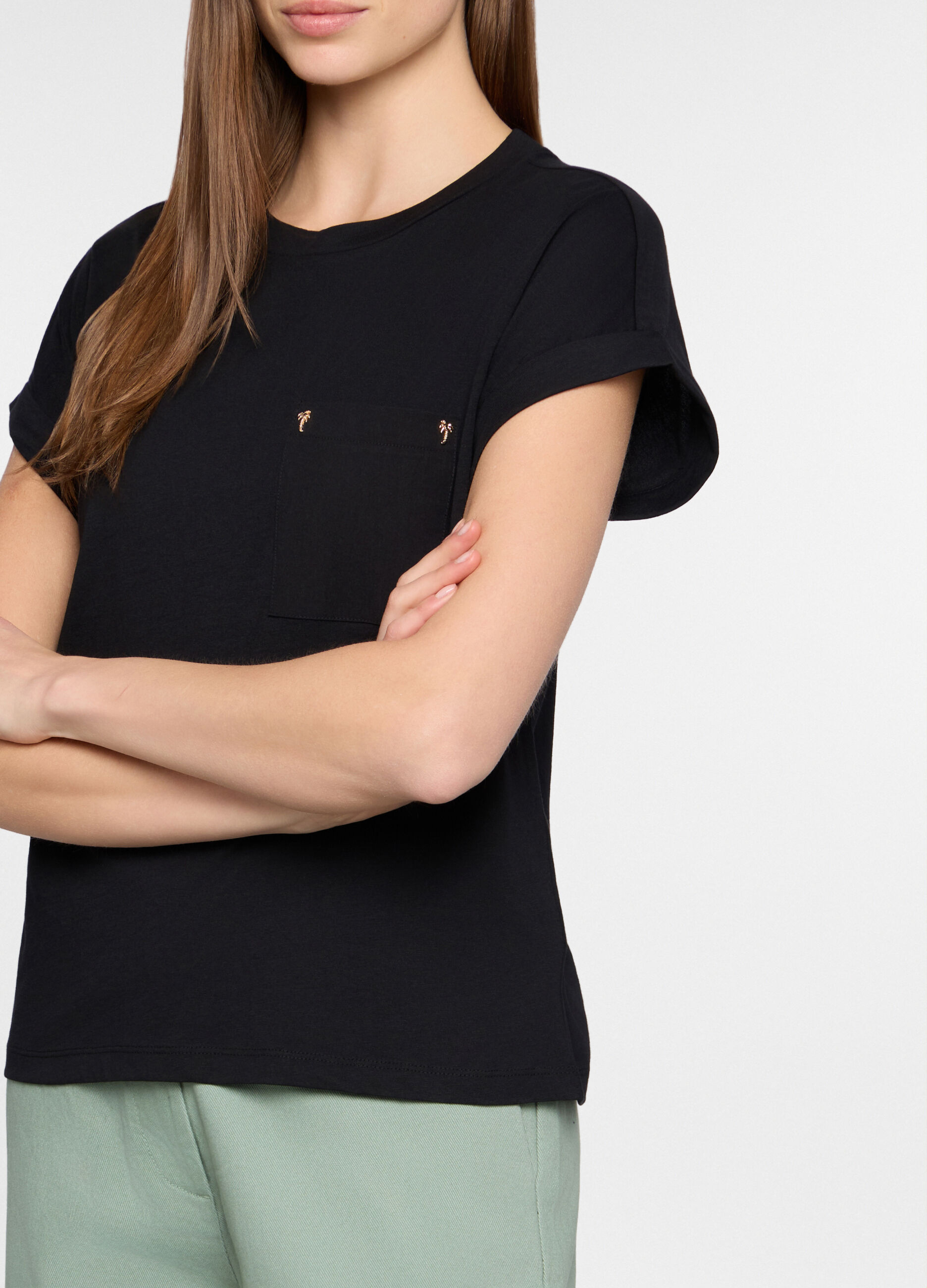 T-shirt girocollo donna_2