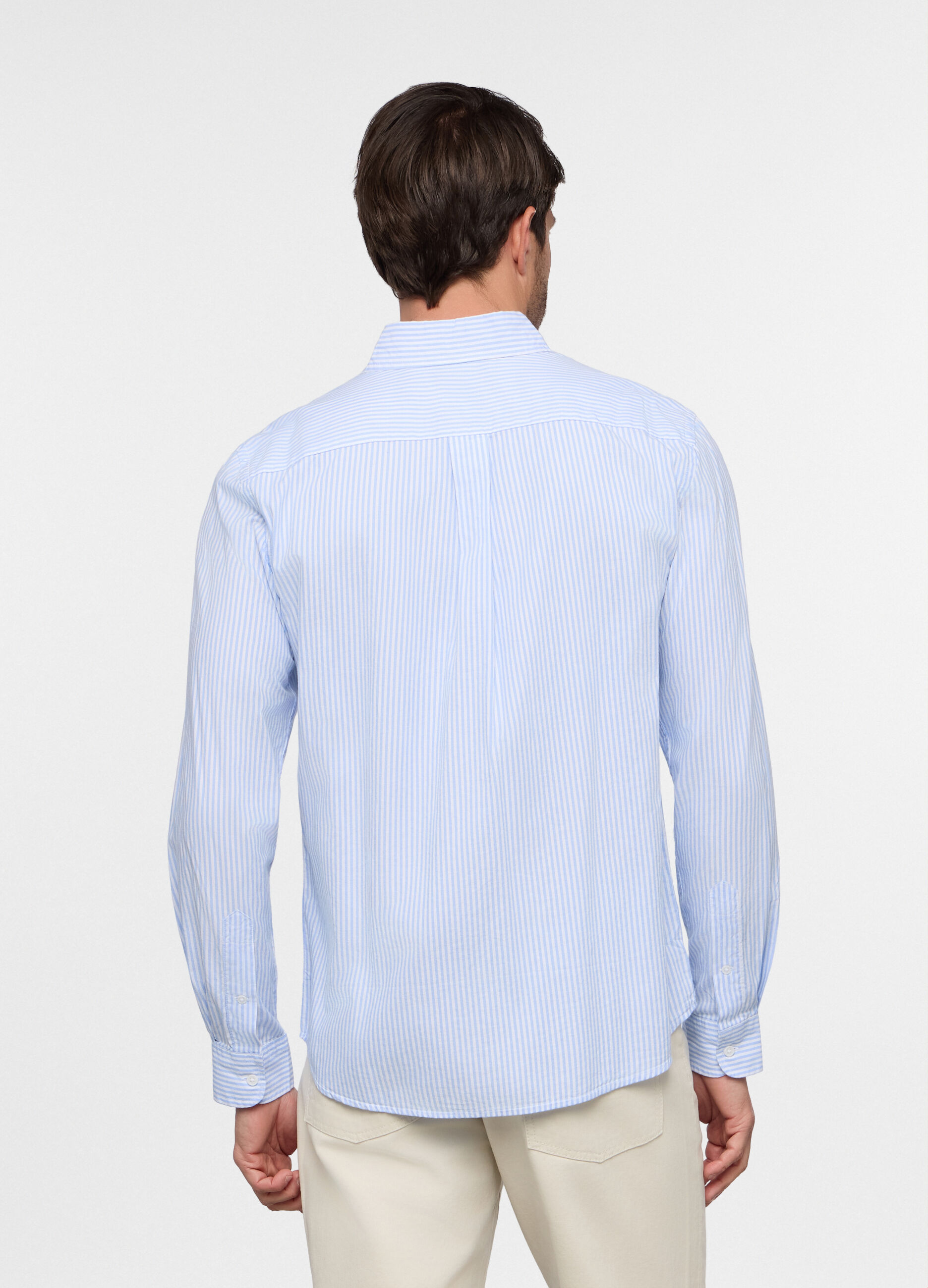 Camicia regular fit a righe uomo_1