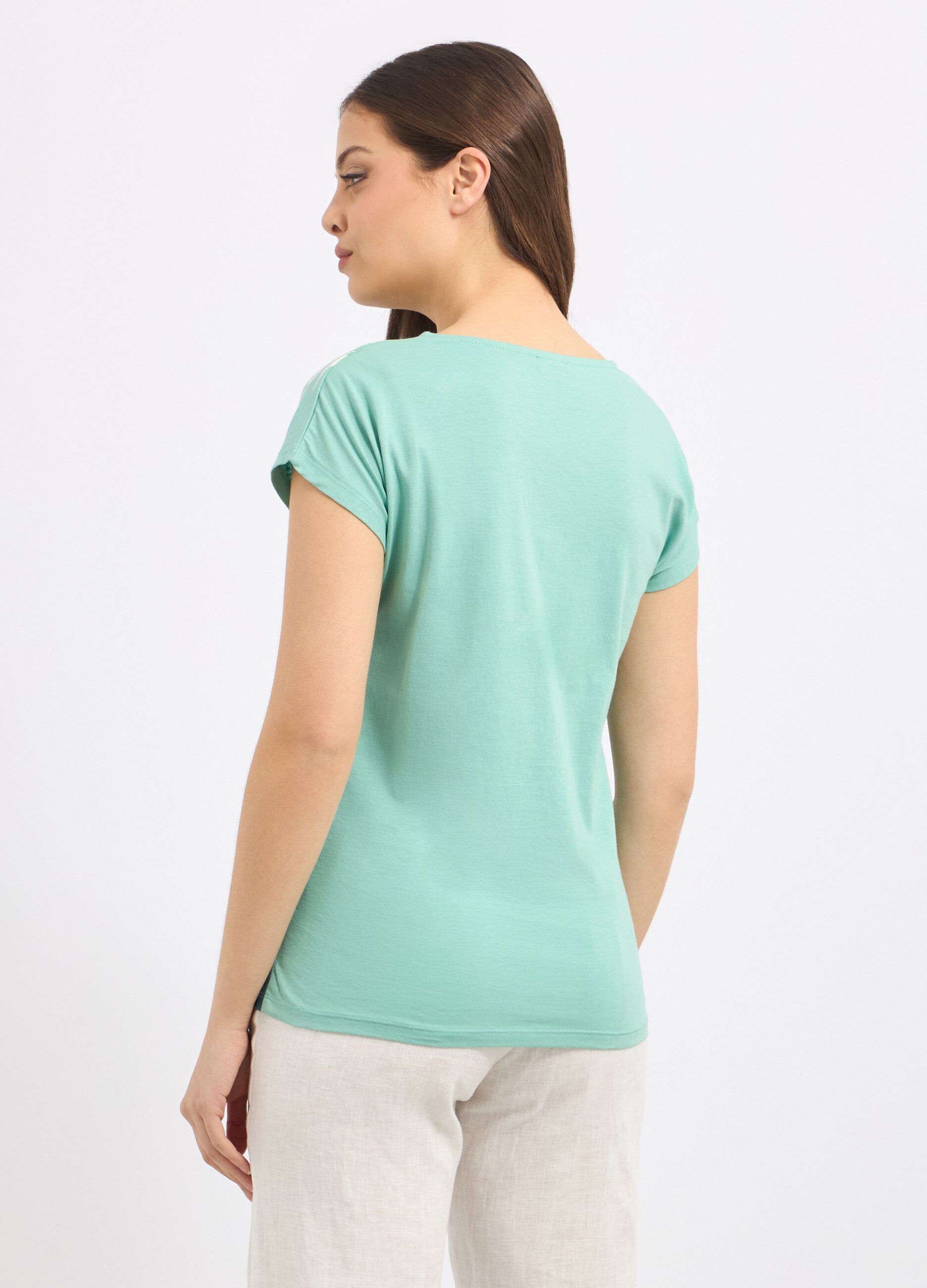T-shirt in puro cotone donna