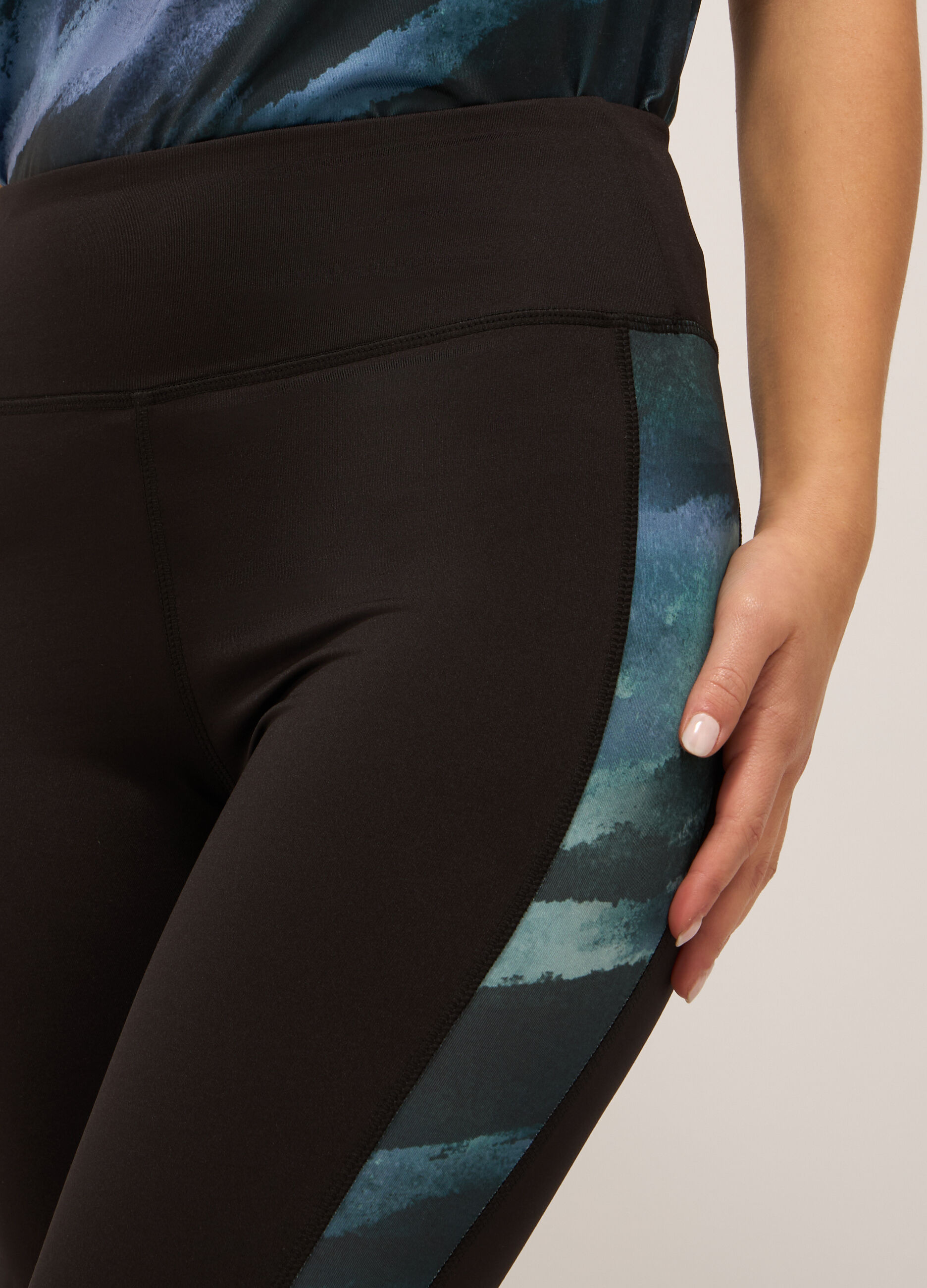 Leggings fitness in jersey stretch donna_2