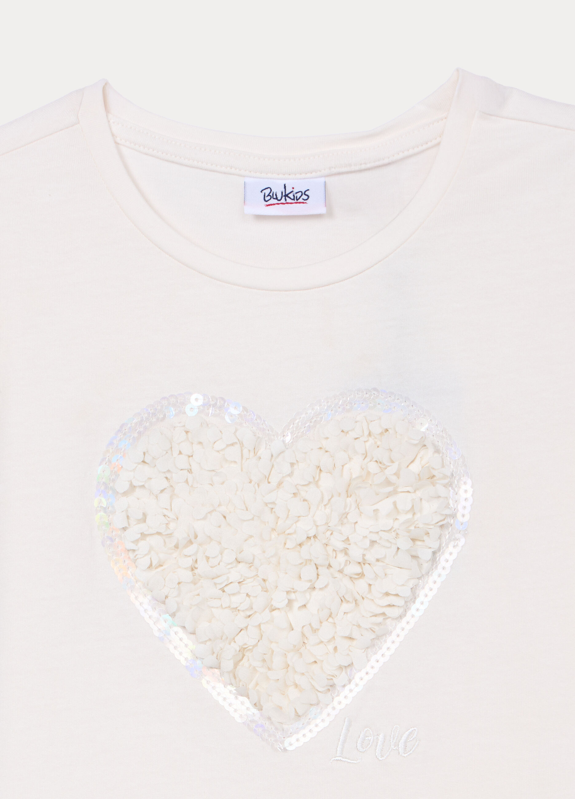 T-shirt girocollo in jersey di puro cotone bambina_2