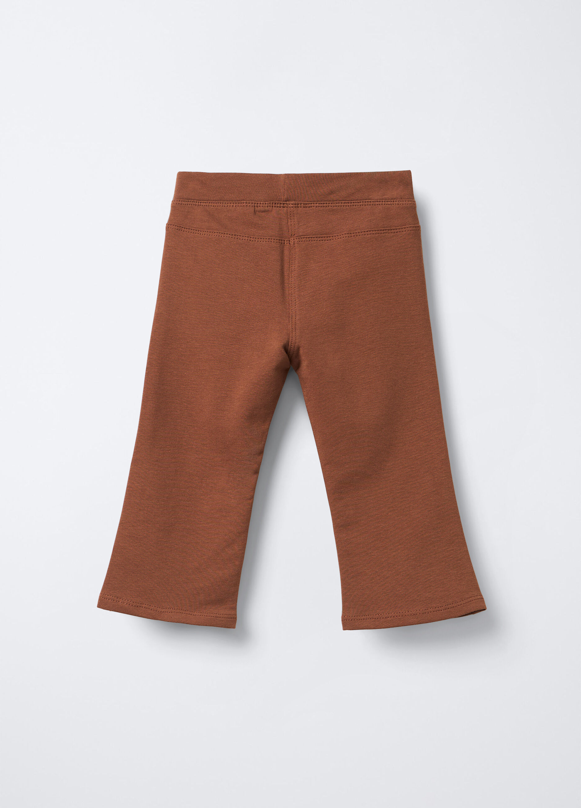 Treggings in cotone garzato Flare Fit stretch bimba_1