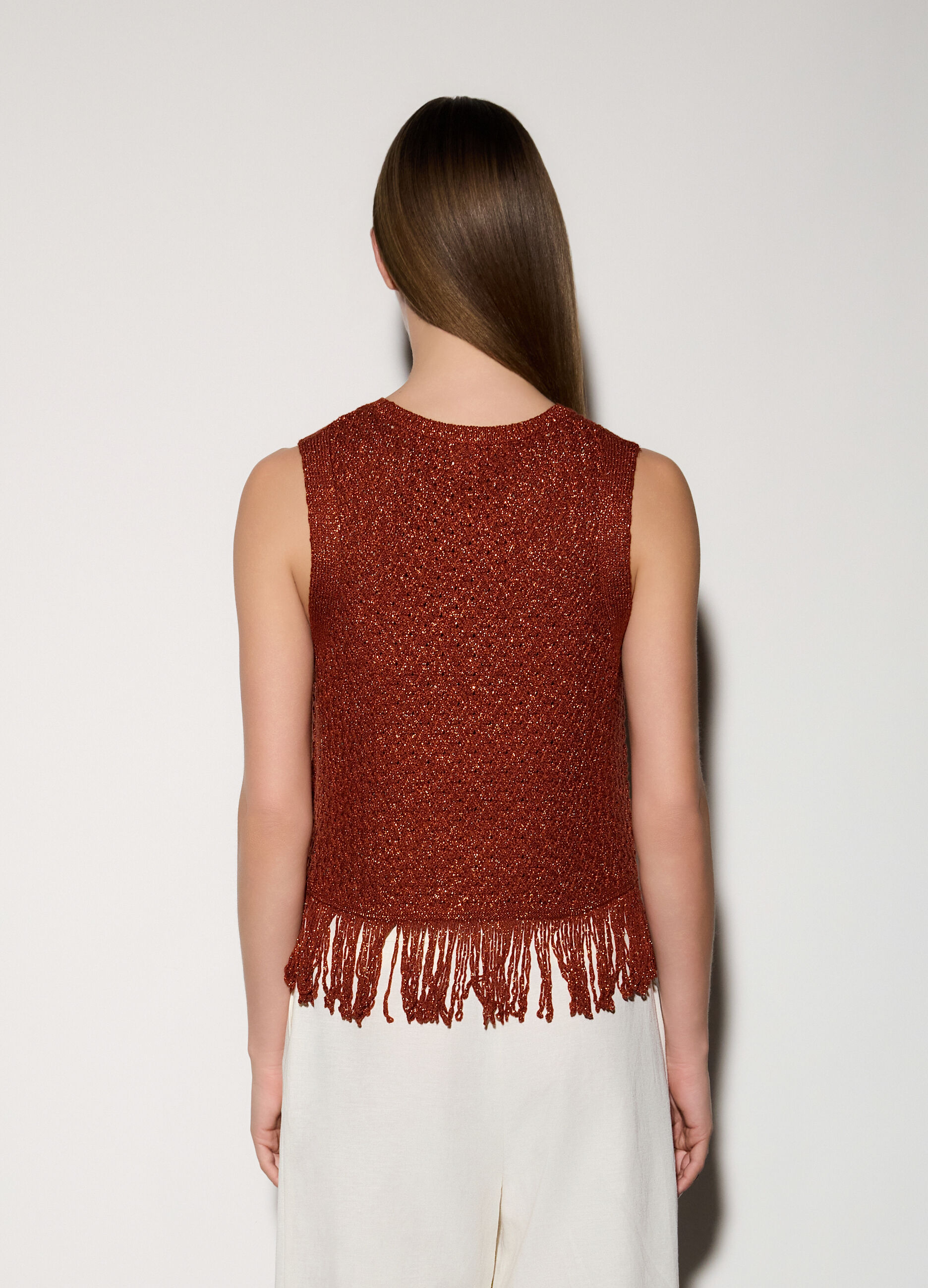 Top girocollo in maglia donna_2