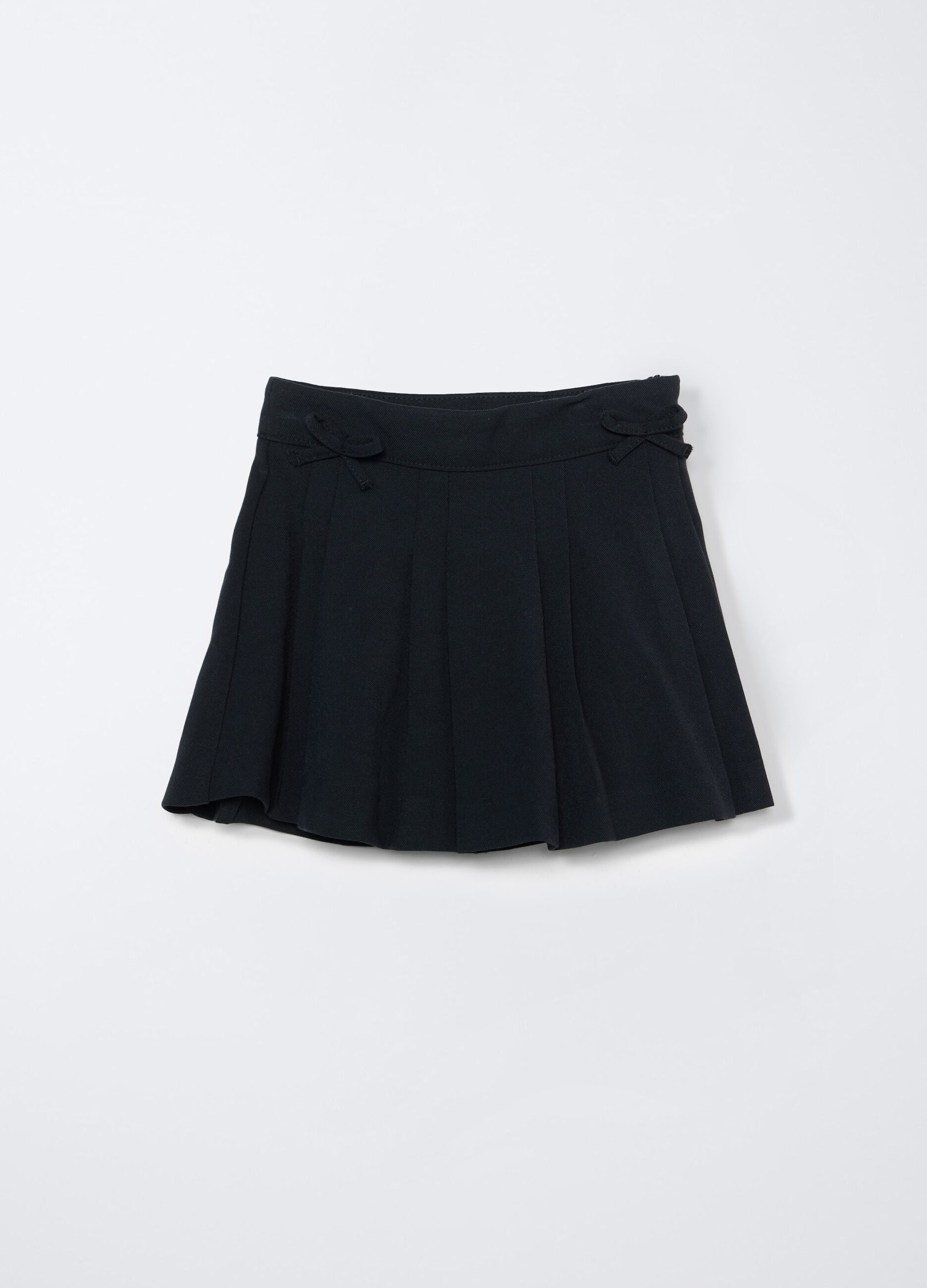Gonna corta misto viscosa stretch bambina_0