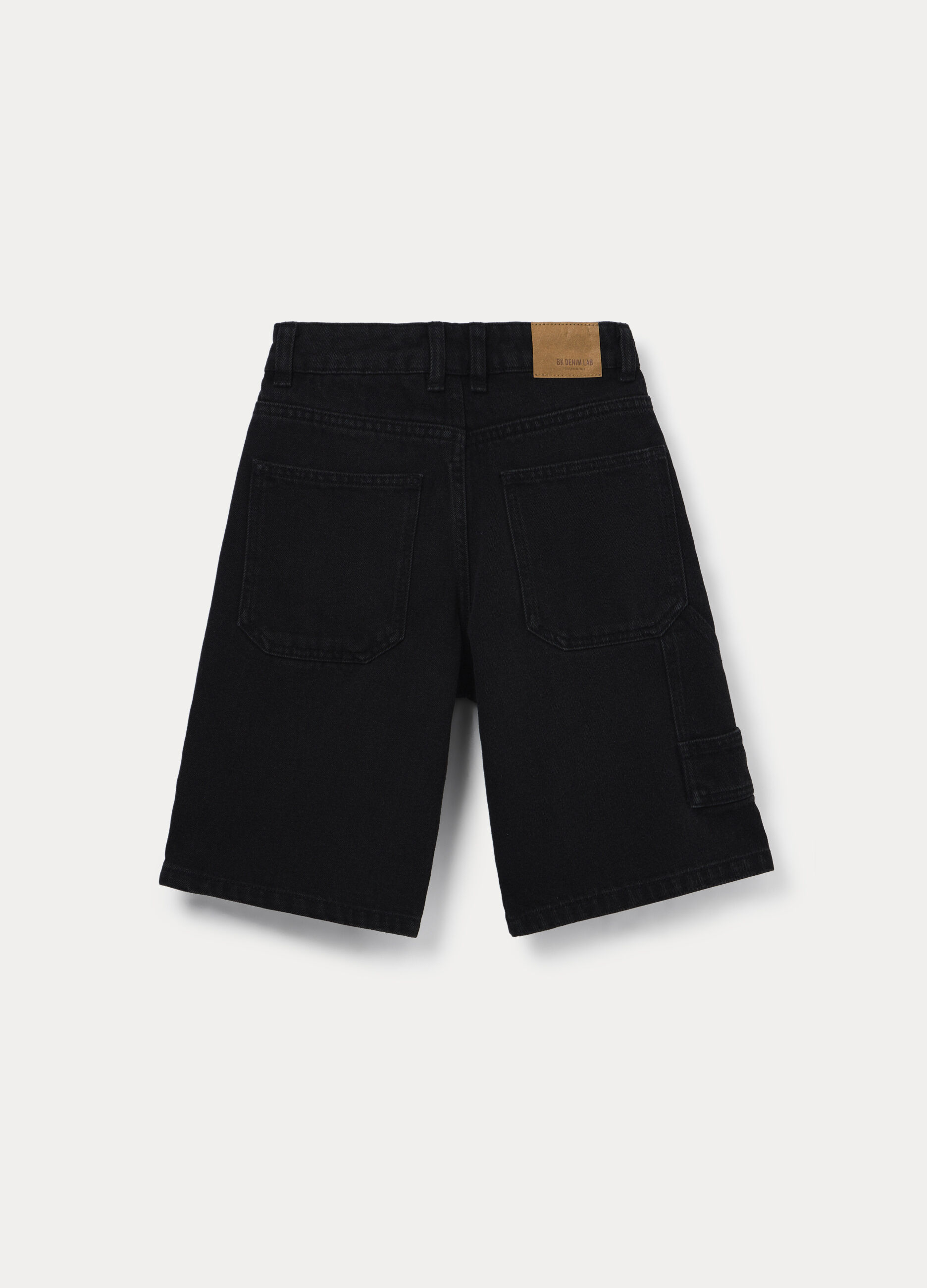Shorts fit baggy in denim ragazza_1