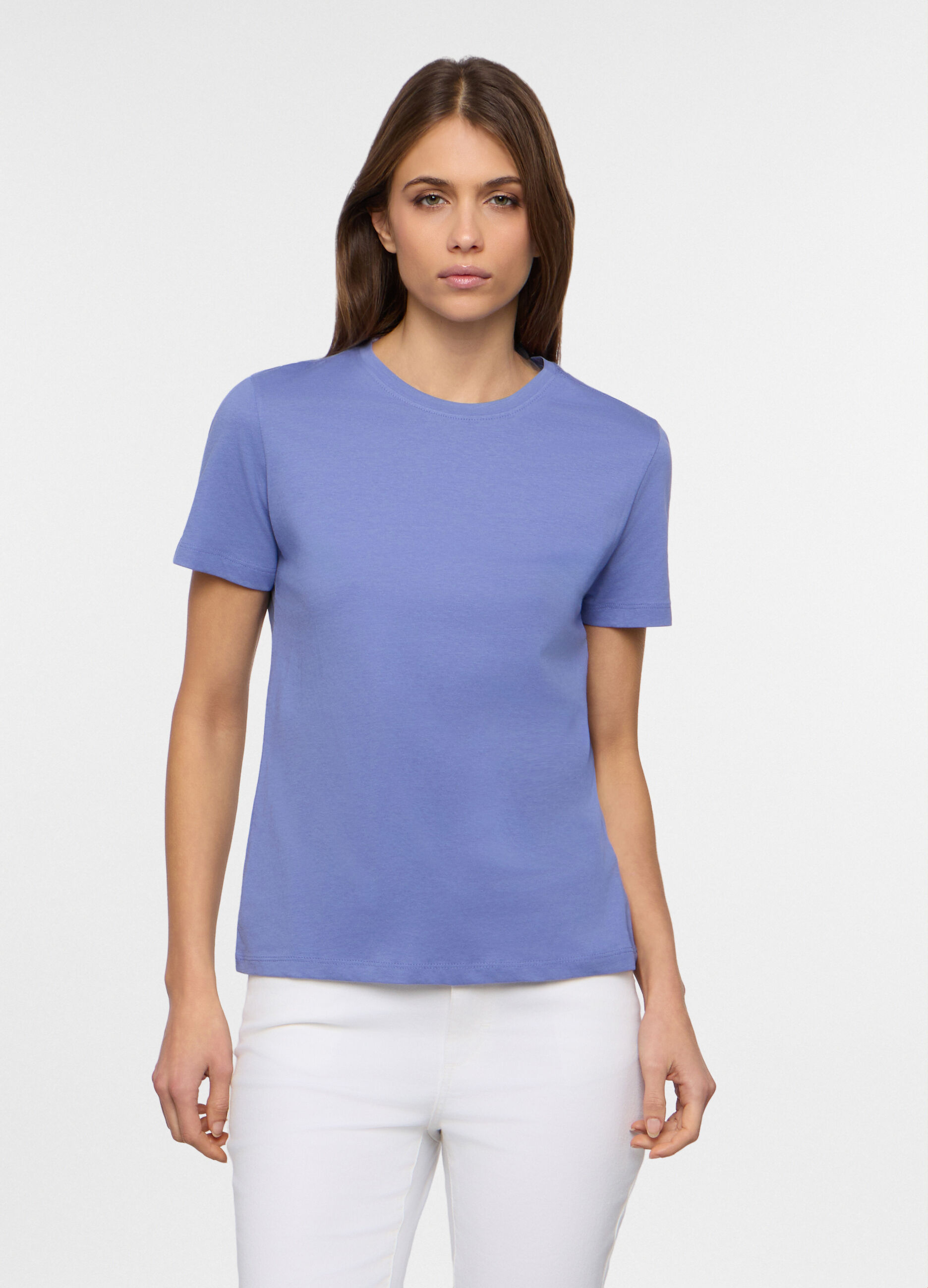 T-shirt girocollo donna_0