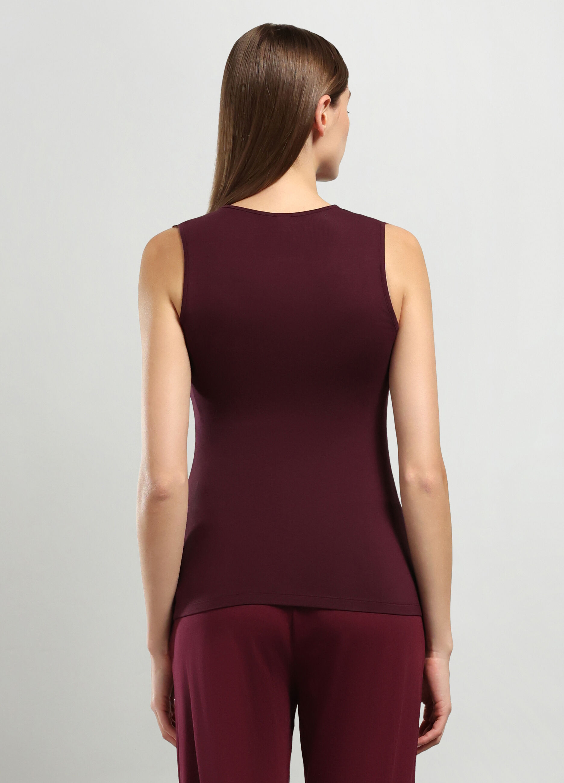 Canotta intima in viscosa di bamboo stretch donna_1
