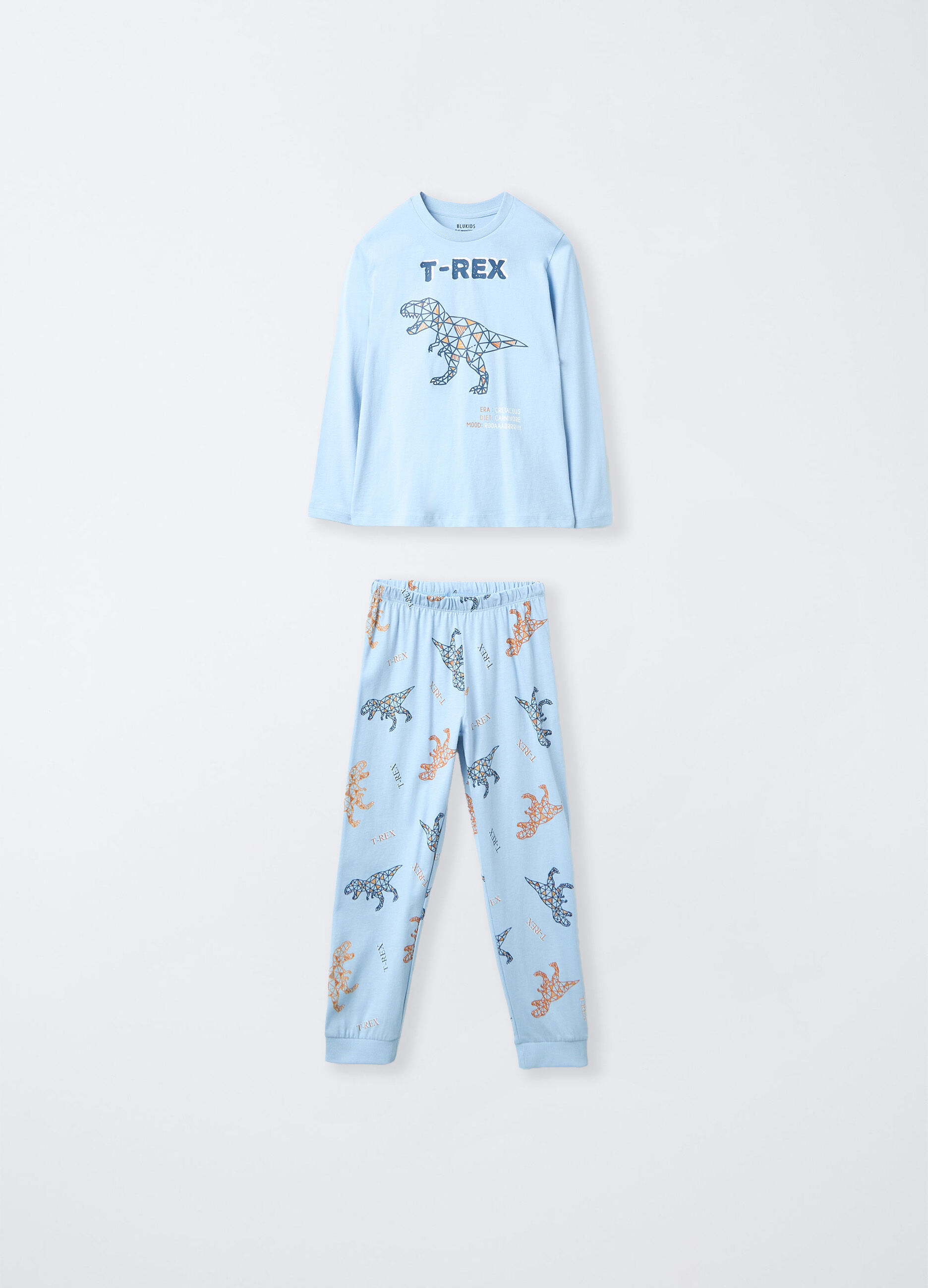 Set pigiama lungo in jersey di puro cotone bambino_0