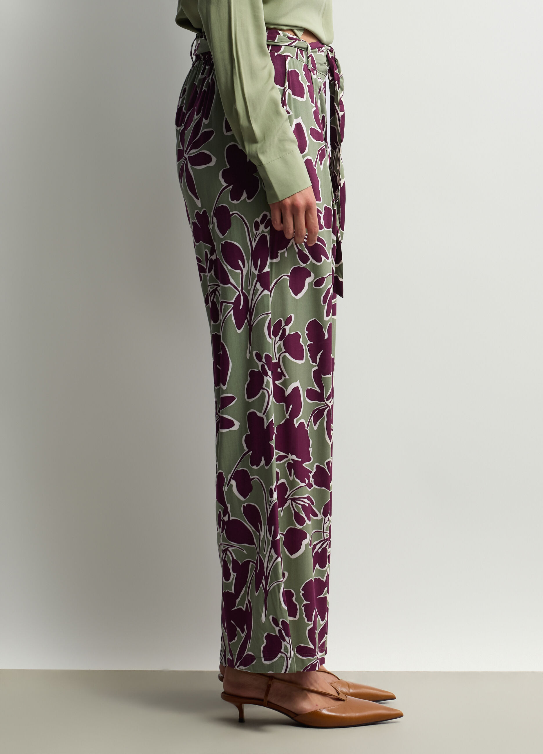 Pantaloni Wide Leg in pura viscosa donna_1