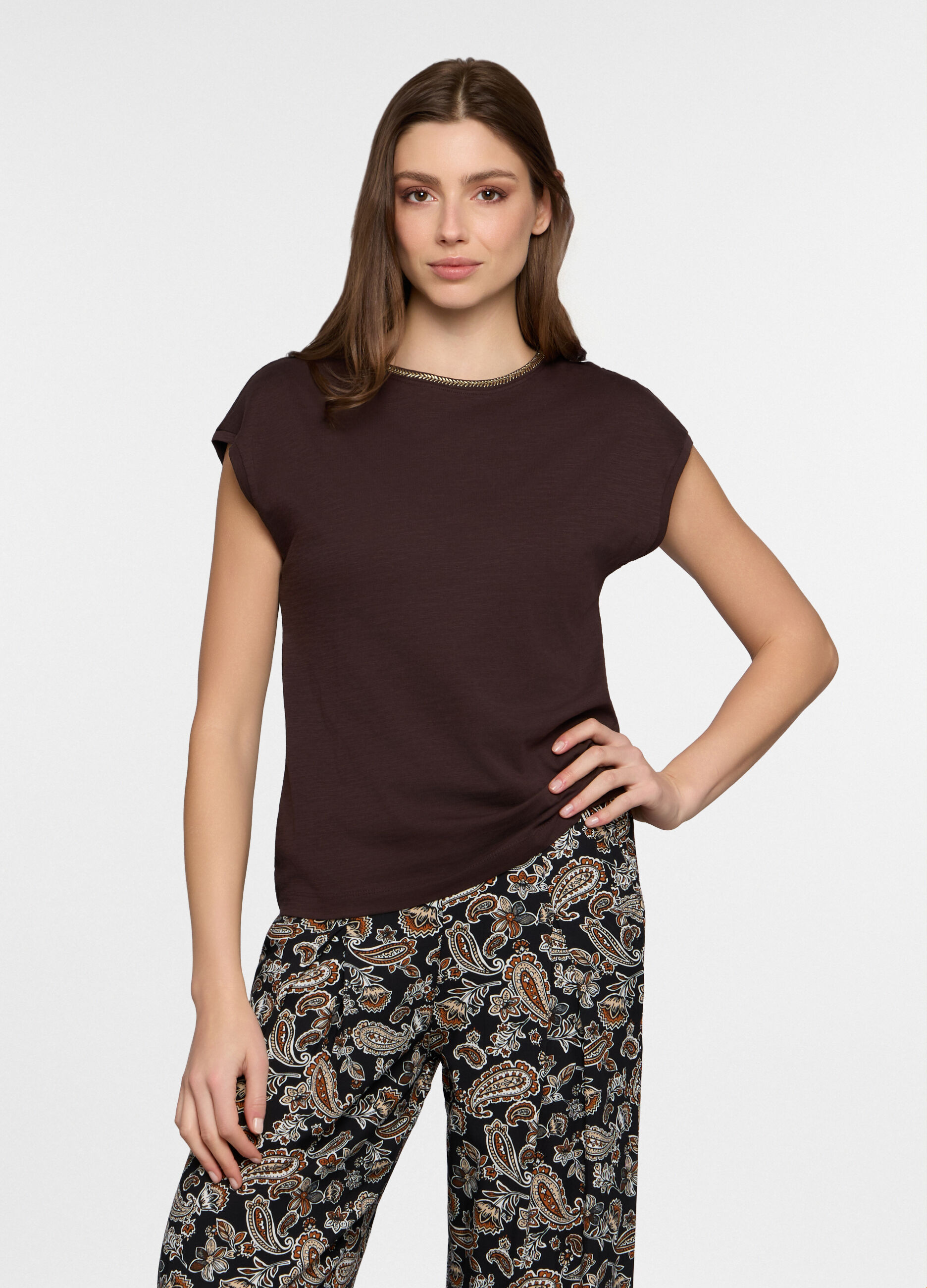 T-shirt girocollo donna_0