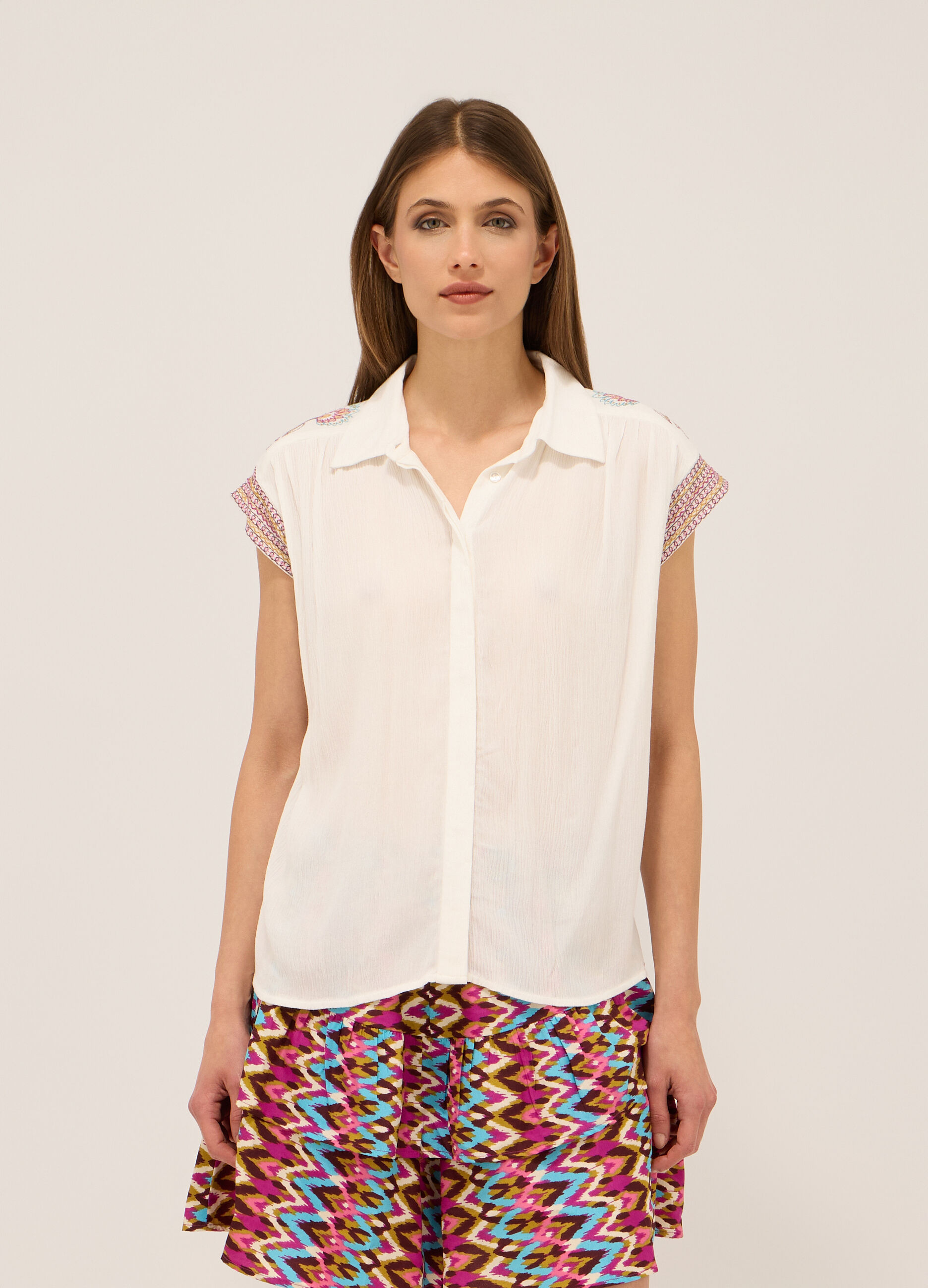Camicia in pura viscosa donna_0