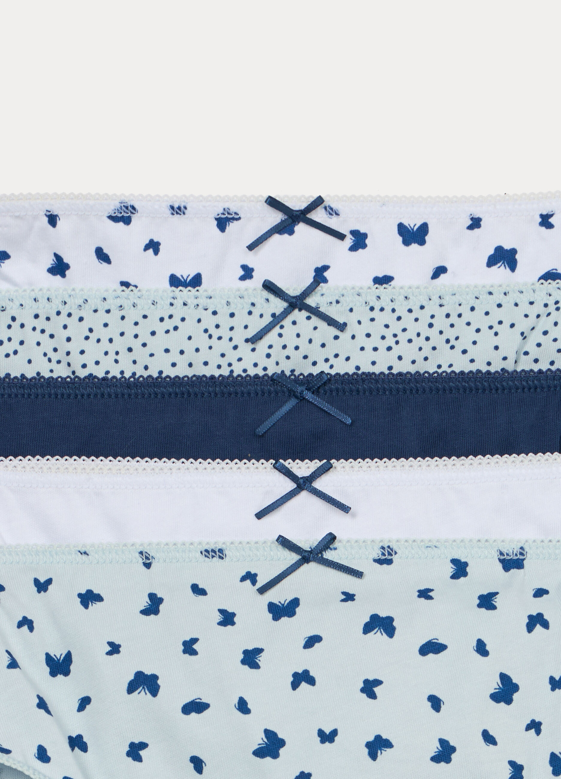 Pack 5 slip in jersey di puro cotone ragazza_3